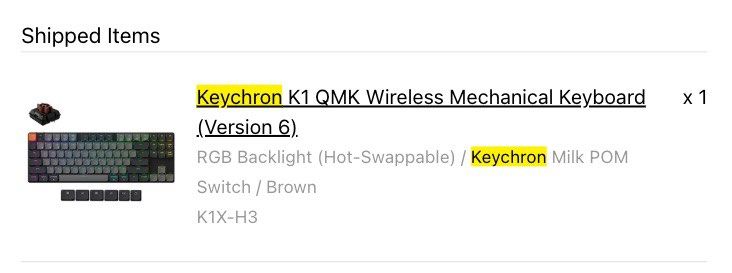 Keychron K1 QMK| Brown Switches473257628213585923
