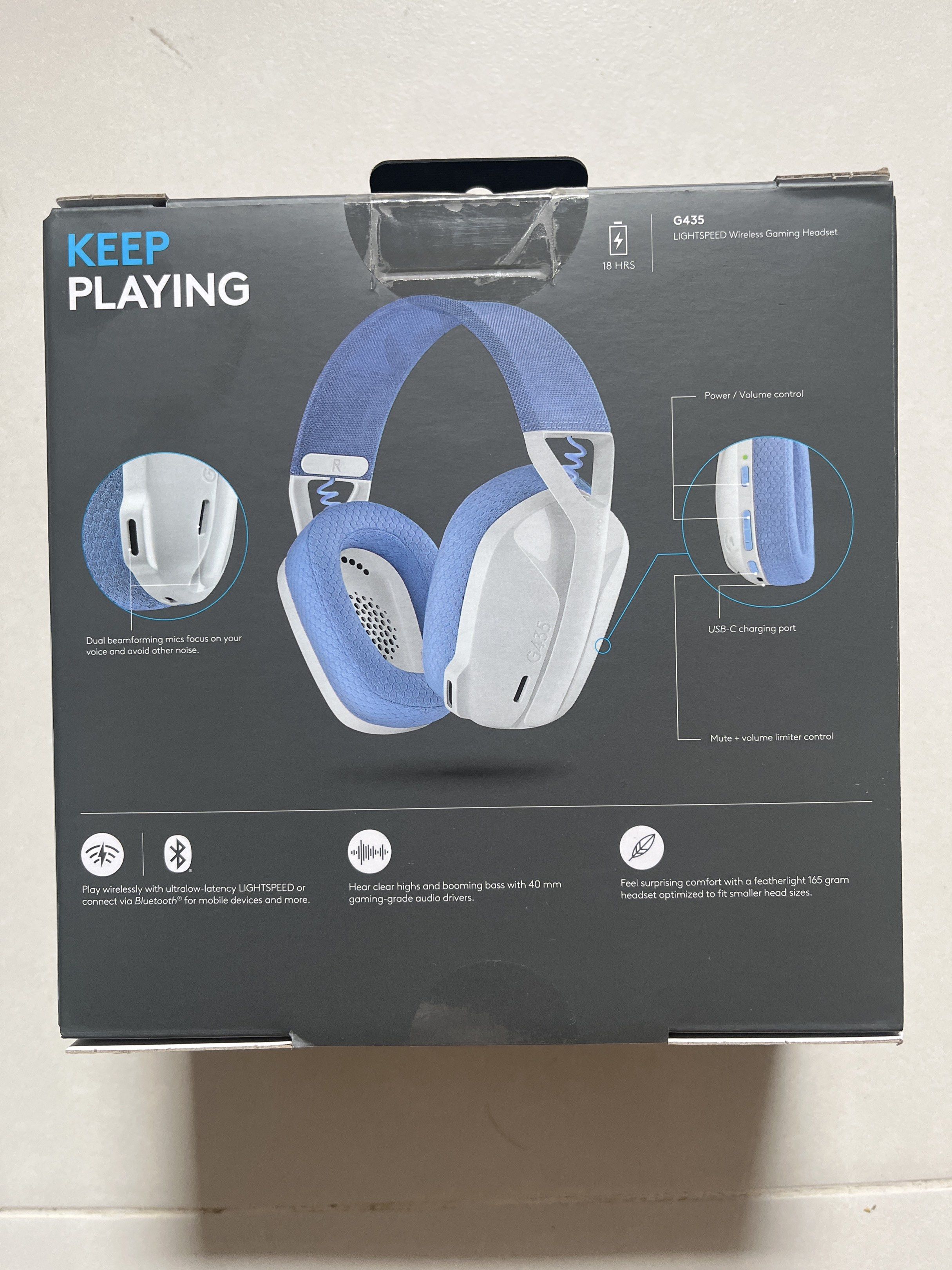 Logitech G435 LIGHTSPEED Wireless Gaming Headset - Blue65561101430787111