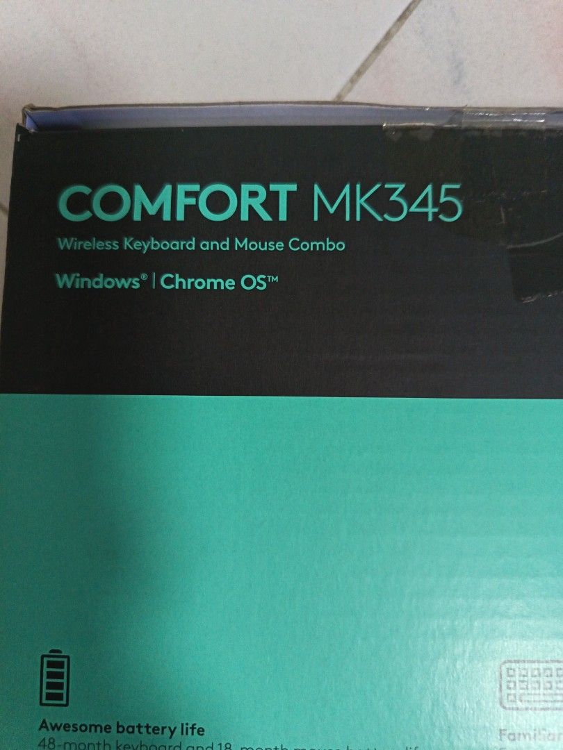 Logitech MK345 combo wireless usb keyboard and mouse449267000064747522