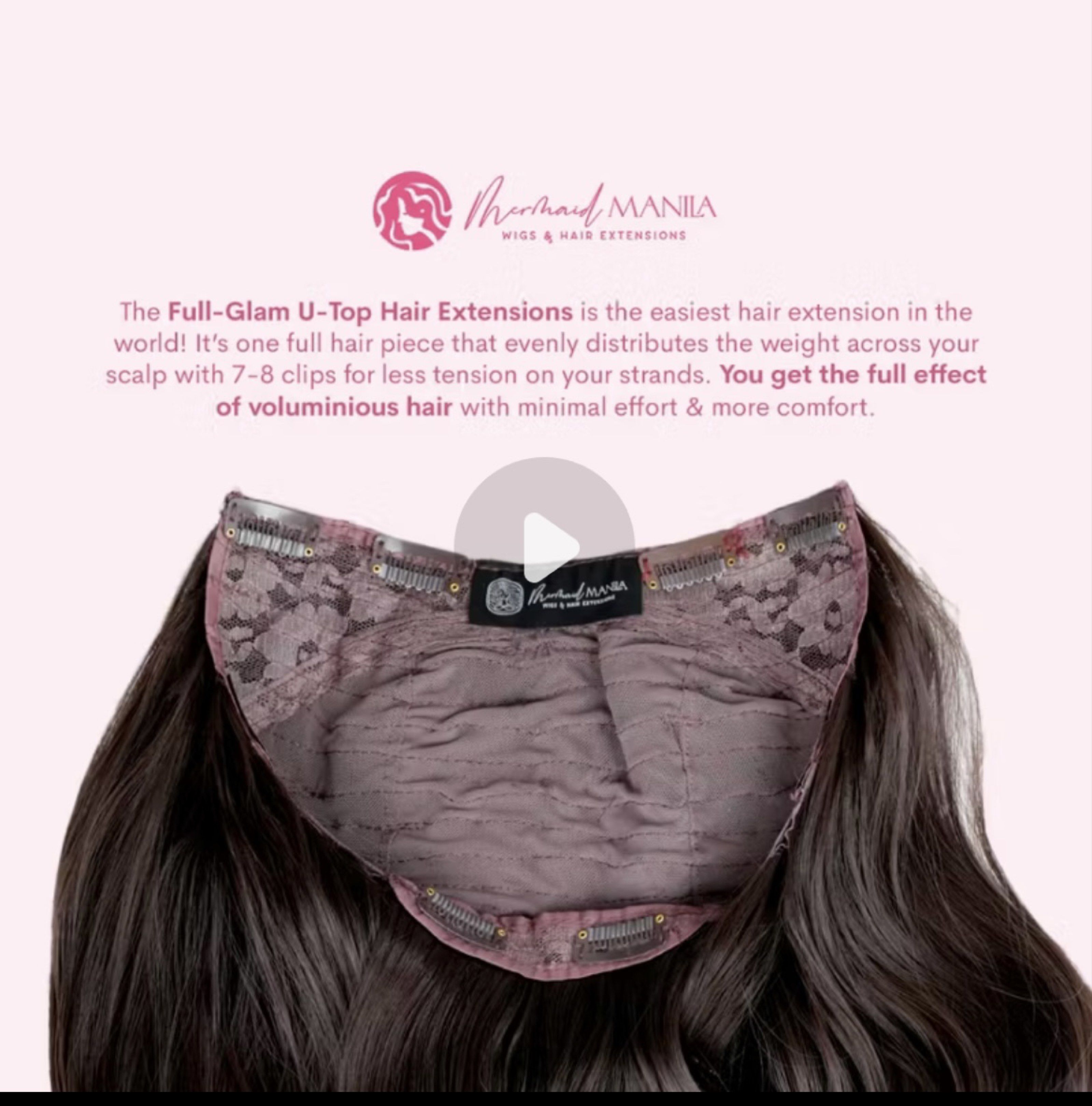 Mermaid Manila Full Glam U-Top Hair Extensions (Category: Hair) located in General Santos City (Dadiangas). Submitted by myestefanni (Listing ID 1420318212, Image 1). Description: 16inches full extension -not used..