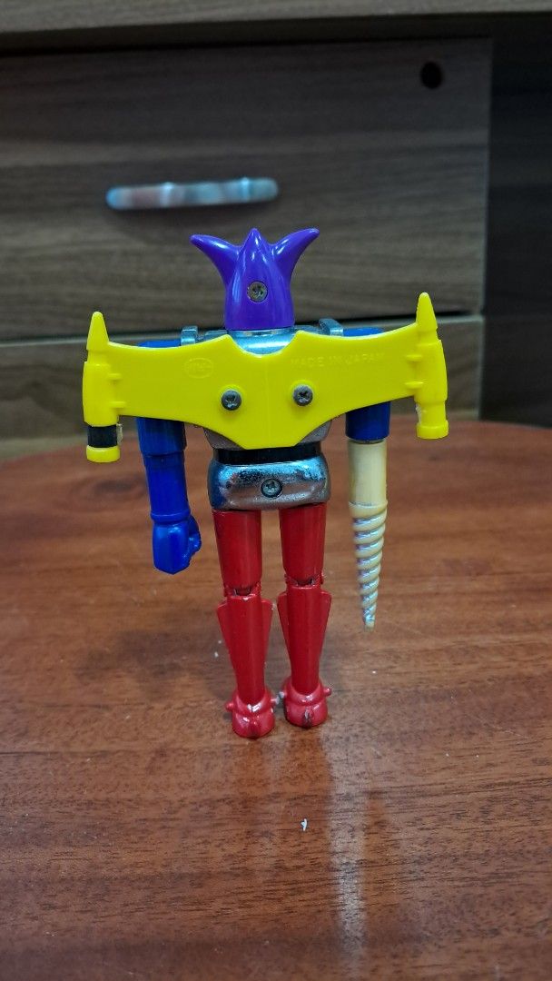 Poppy Chogokin Getter (Category: Vintage Collectibles) located in Santa Rosa. Submitted by majanice (Listing ID 1420252959, Image 2). Description: - Vintage robot - Poppy Chogokin Getter - Made of die cast metal - Includes detachable accessories - Classic design - Perfect for collectors and enthusiasts as is no box and no accessories alcohol for reference of size.