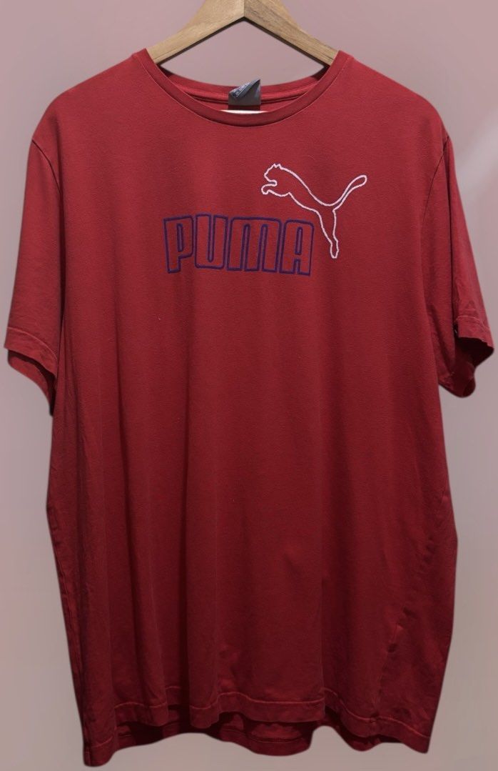 Puma Red T-shirt XXL (Category: Tshirts & Polo Shirts ) located in Manila. Submitted by aj-thrifter (Listing ID 1420227065, Image 1). Description: - Red Puma T-shirt - Size: XXL - Crew neck and short sleeves - Blue and white Puma logo on the front - Plain red back - Made of soft, breathable fabric - Dimension: 24/29.