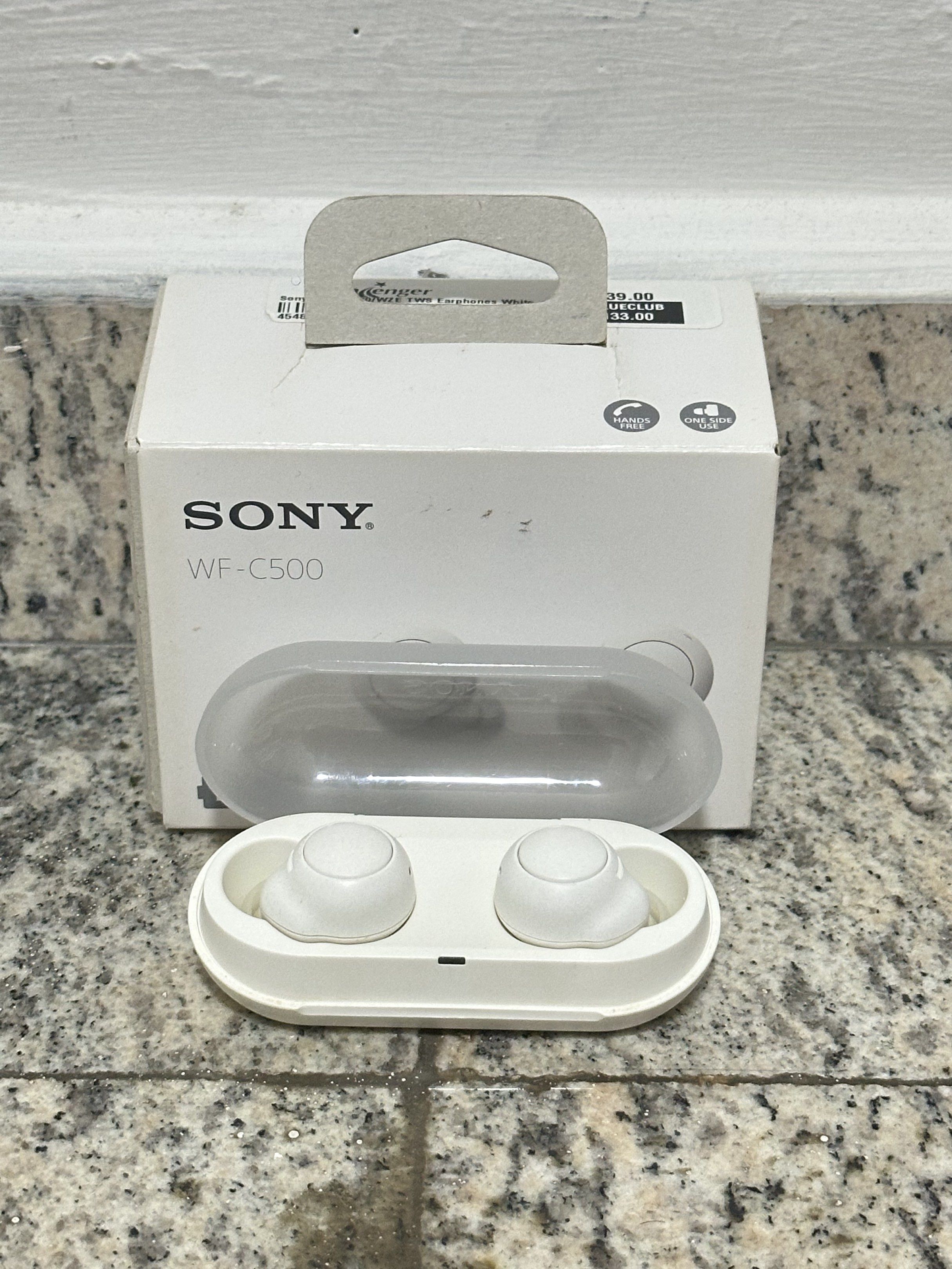 Sony WF-C500 True Wireless Earbuds - White