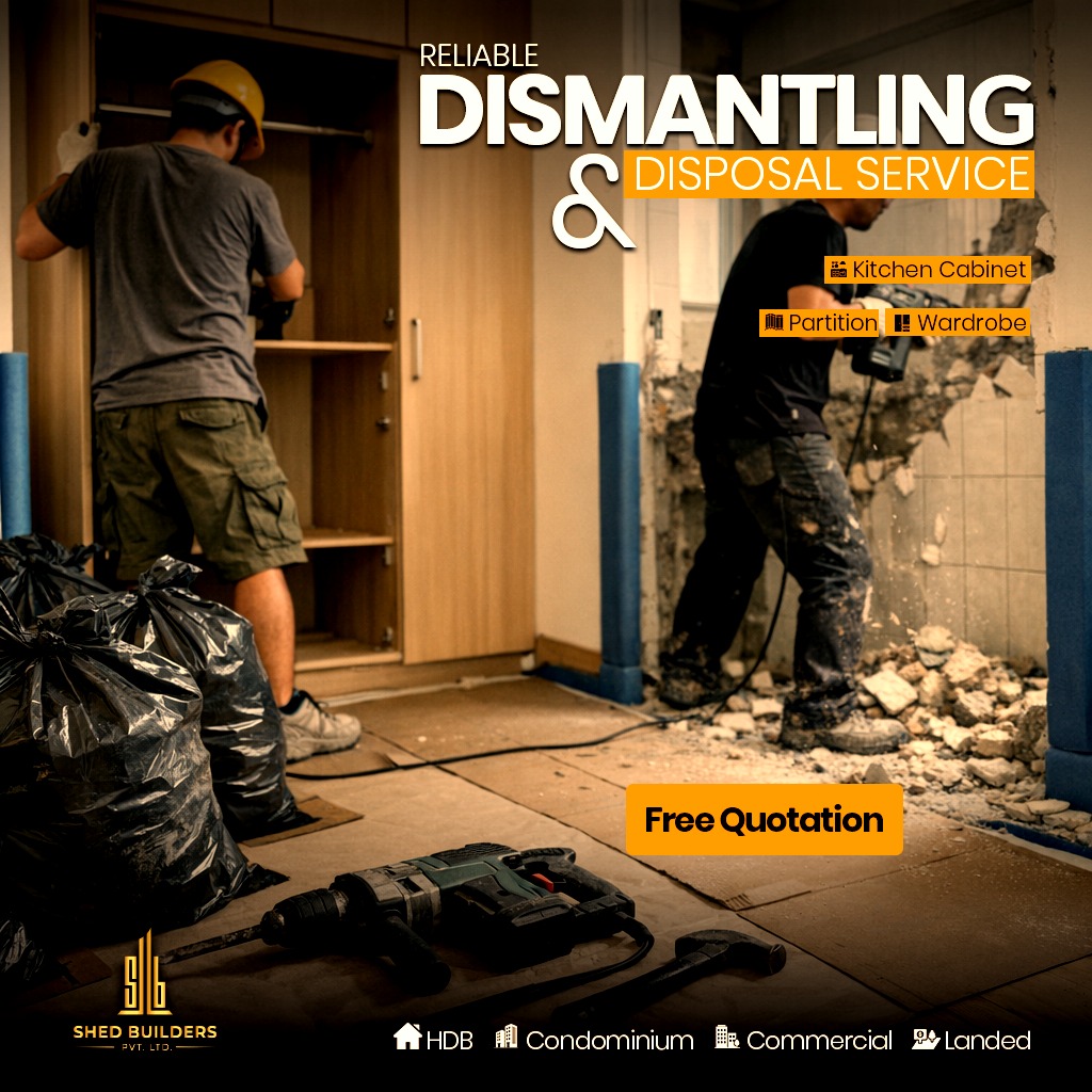 Tile Hacking + Carpentry Dismantle & Disposal | Wardrobe/Kitchen ...