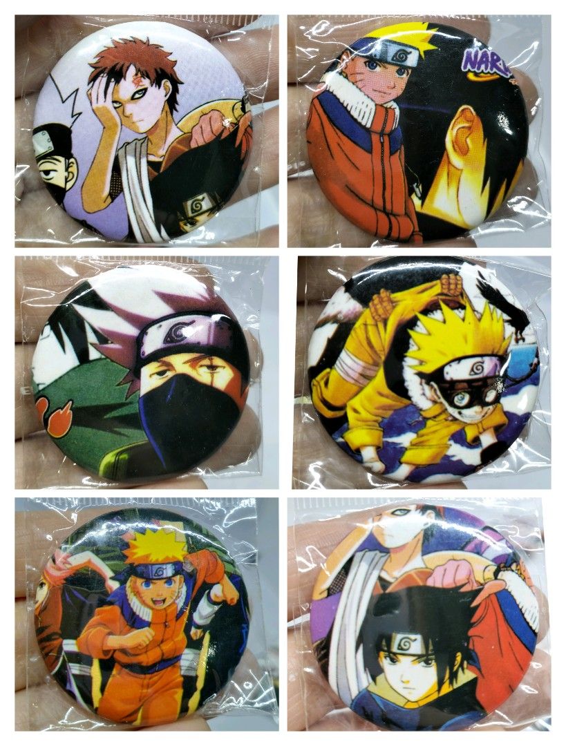 Unbranded Naruto Anime Button Pins (each) (Category: Character Goods) located in Baguio. Submitted by toys_of_yesteryear (Listing ID 1420320574, Image 2). Description: 📌loc. Baguio 📌Actual photos posted, check all photos before buying. 📌Reasonable price posted, lowballers will be ignored / ridiculous offers auto declined. 📌No holds , No reservation 📌Price: php30 each 📌MoP: Gcash 📌MoD: J&T - Naruto anime button pins - Features various chara