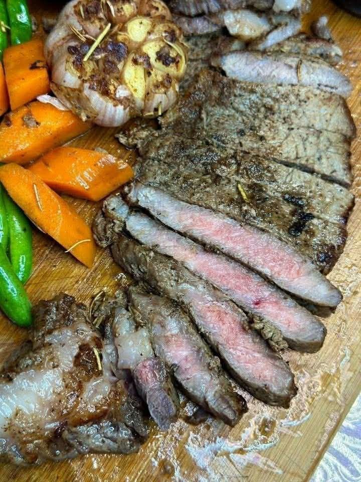 USDA Ribeye Steak (Category: Chilled & Frozen Food) located in Las Pinas. Submitted by younggem.d97325 (Listing ID 1420292576, Image 2). Description: Freshly packed ribeye steaks. Ready to cook and enjoy. The steaks appear to be well-marbled, indicating good quality. Perfect for grilling or pan-searing. Great for a special dinner or a weekend treat. The steaks are vacuum-sealed for freshness. 5pcs per KG ₱1750.