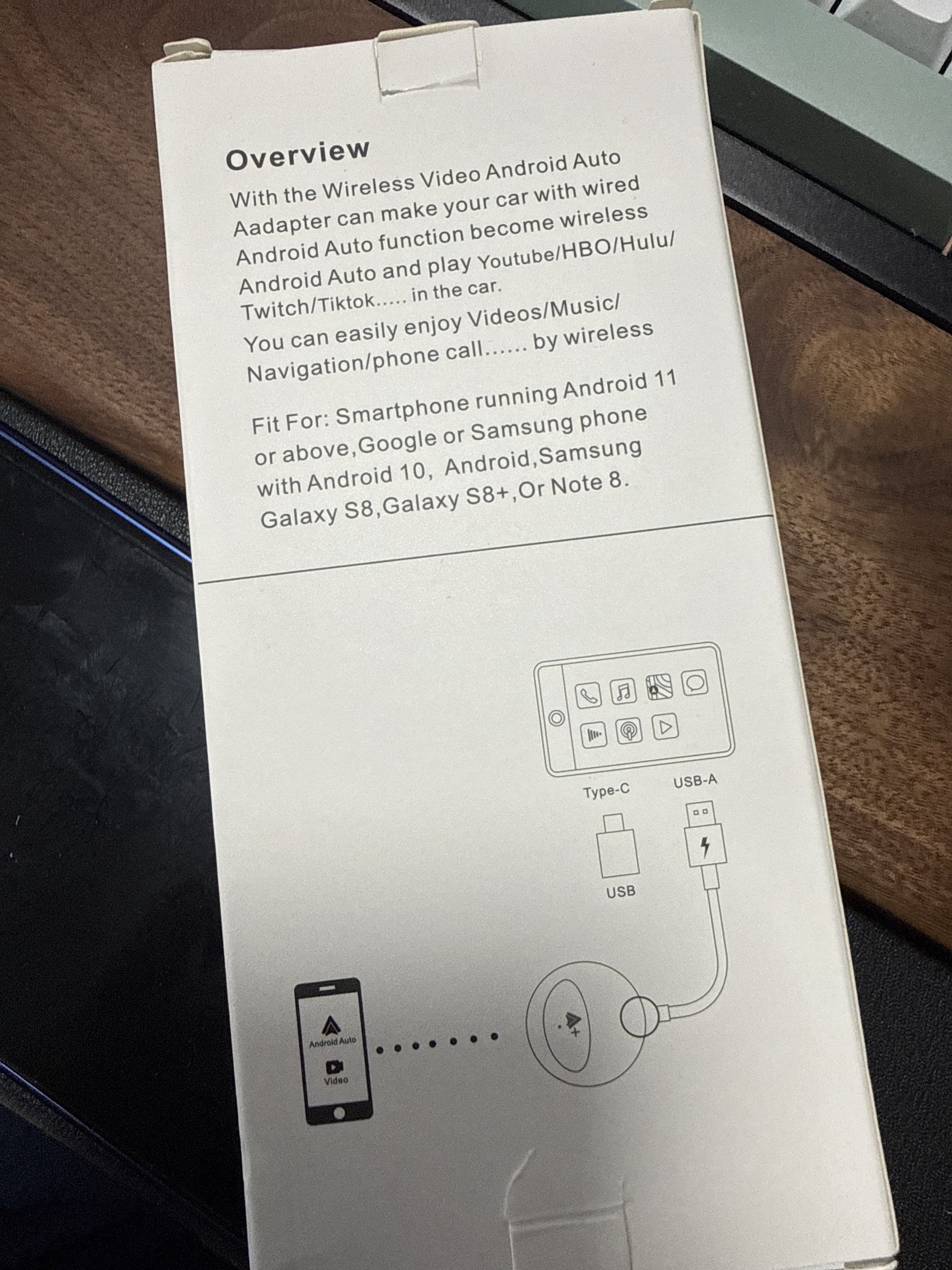 Wireless android auto (Category: Other Electronics) located in Singapore. Submitted by mehmehmeh12 (Listing ID 1420230921, Image 2). Description: Doesn’t work for my car as I bought the wrong one. Letting go at 50% off the original price.