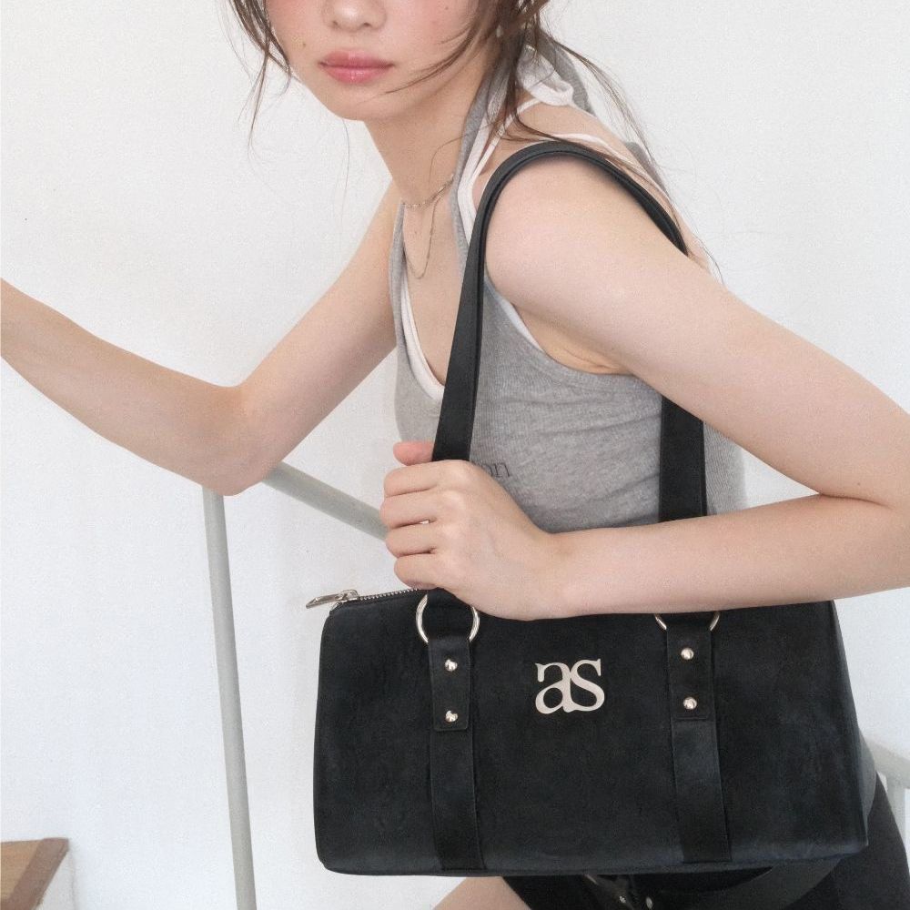 韓國🇰🇷 AS”ON VANT REVET BAG ason 圓筒包波士頓包, 女裝, 手袋及銀