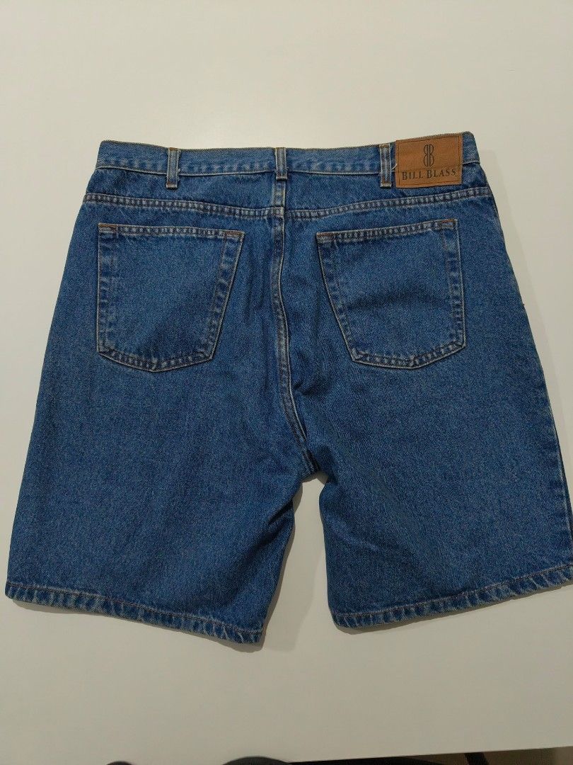 Bill Blass Denim Shorts - Size 36 (Category: Shorts) located in Manila. Submitted by c1jba (Listing ID 1420367737, Image 2). Description: Bill Blass Denim Shorts W: 34 in L: 19 in - Bill Blass denim shorts - Size 36 - Medium blue wash - Classic five-pocket design - 100% cotton - Made in Mexico - Features Bill Blass leather patch - Perfect for casual wear.