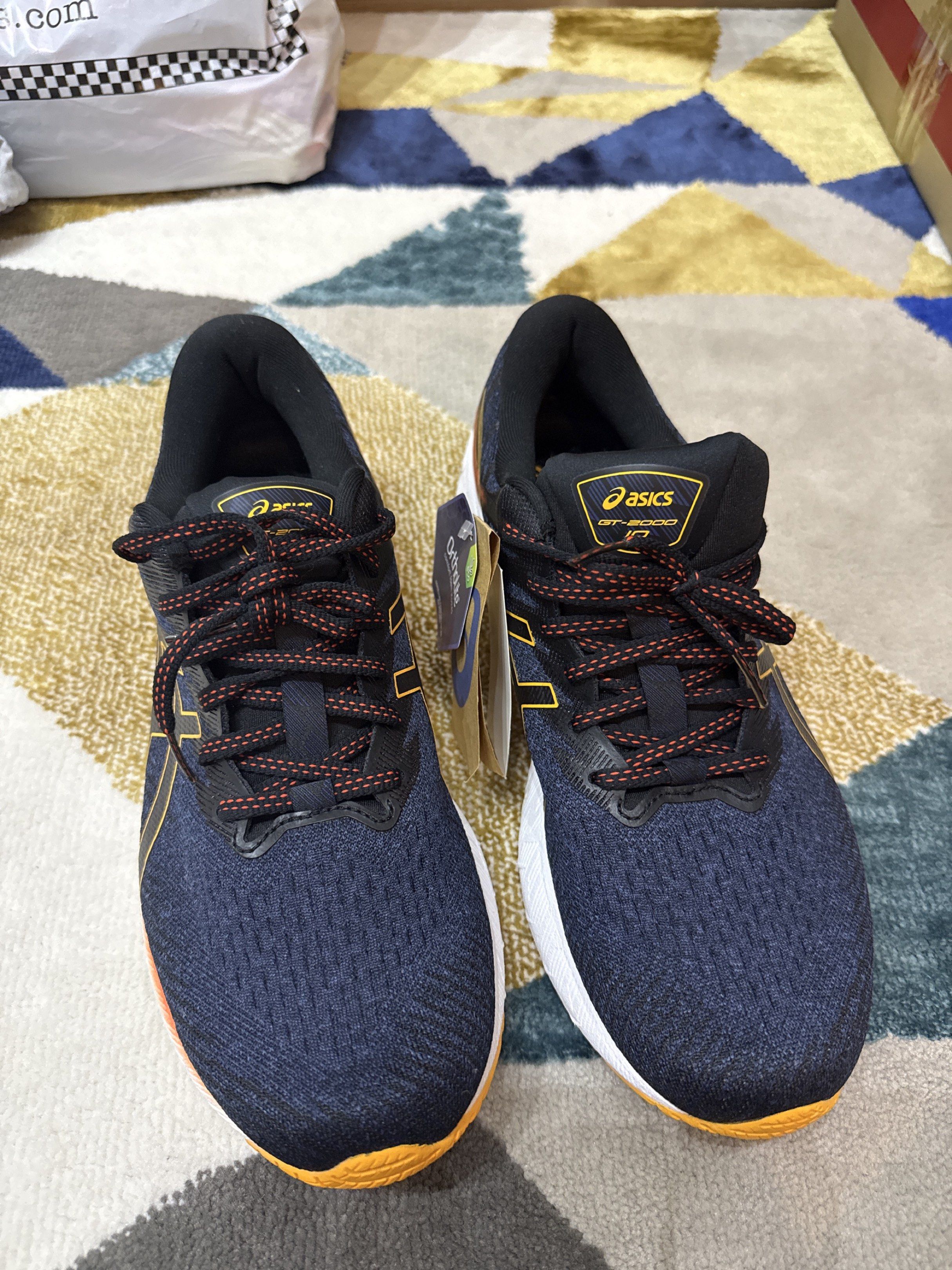 Bnwt Asics GT 2000 10 Deep Ocean Amber colour (Category: Sneakers) located in Singapore. Submitted by amanda.liu.52035 (Listing ID 1420472129, Image 1). Description: Brand new with tag Bought for my son but he doesnt like blue Original price I bought at was $189 Pls see official asics store selling at $149 (CNY discount) Selling at fraction of ori price so pls do not nego. Self collect preferred due to size of shoe. If u want delivery pls arrange