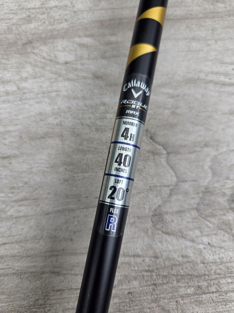 Callaway Rogue ST MAX 4 Hybrid 20° (Category: Golf) located in Angeles City. Submitted by jumbo747 (Listing ID 1420552694, Image 3). Description: Callaway Rogue ST MAX 4 Hybrid 20° loft Ventus 5R shaft (40" length) Slightly used, great condition With original headcover 🇯🇵 .