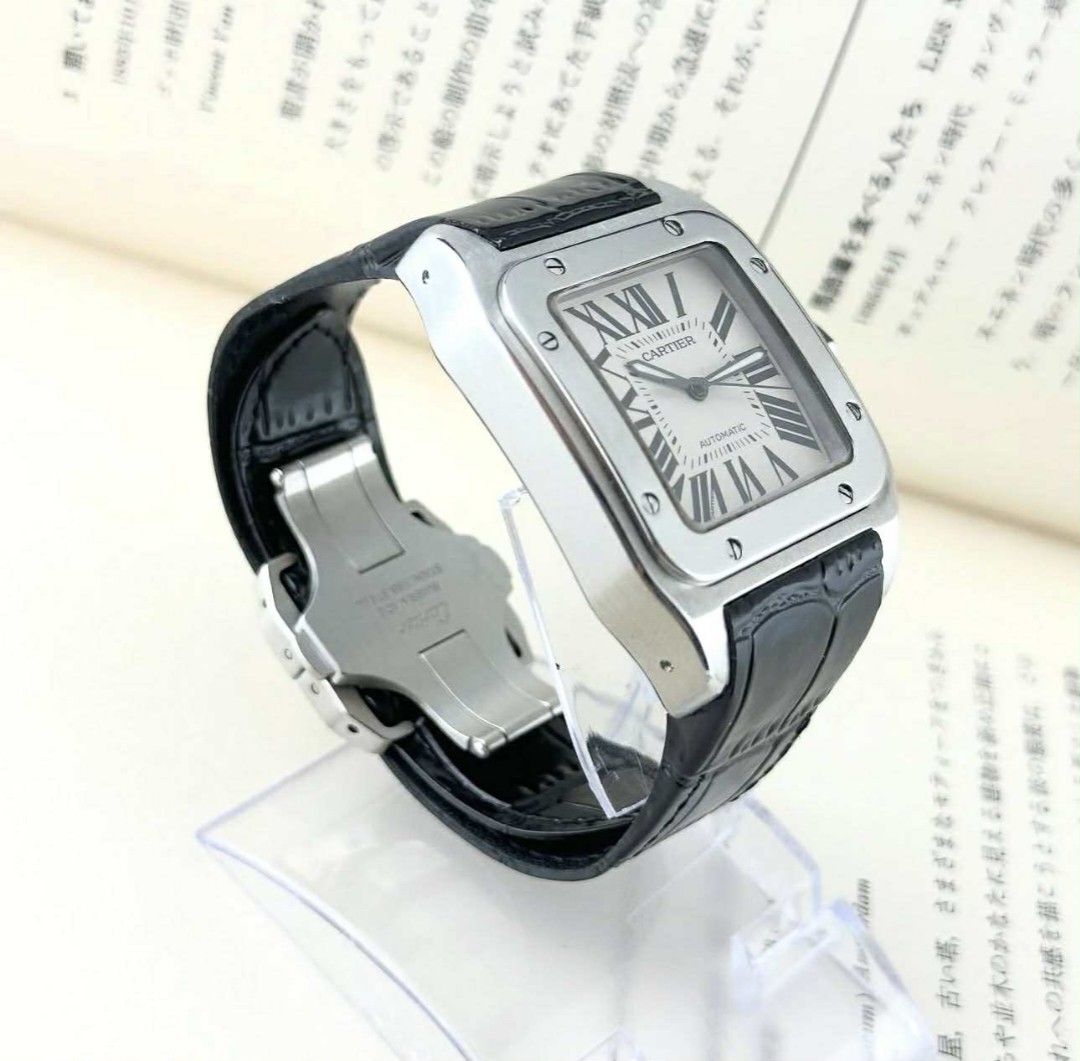 Cartier Santos100 XL Jumbo (Category: Luxury Watches) located in Manila. Submitted by ab.authentic.collection (Listing ID 1420526425, Image 1). Description: Available for Sale Cartier Santos100 XL Jumbo -Ref. 2656 -51 x 39mm Steel Case -Automatic Machine -Original Cartier Deployant Buckle -Replacement genuine leather specifically for cartier santos100 -Cartier Box -Open for Authentication Open for Meetups (Sure buyer) Price: 295,000.