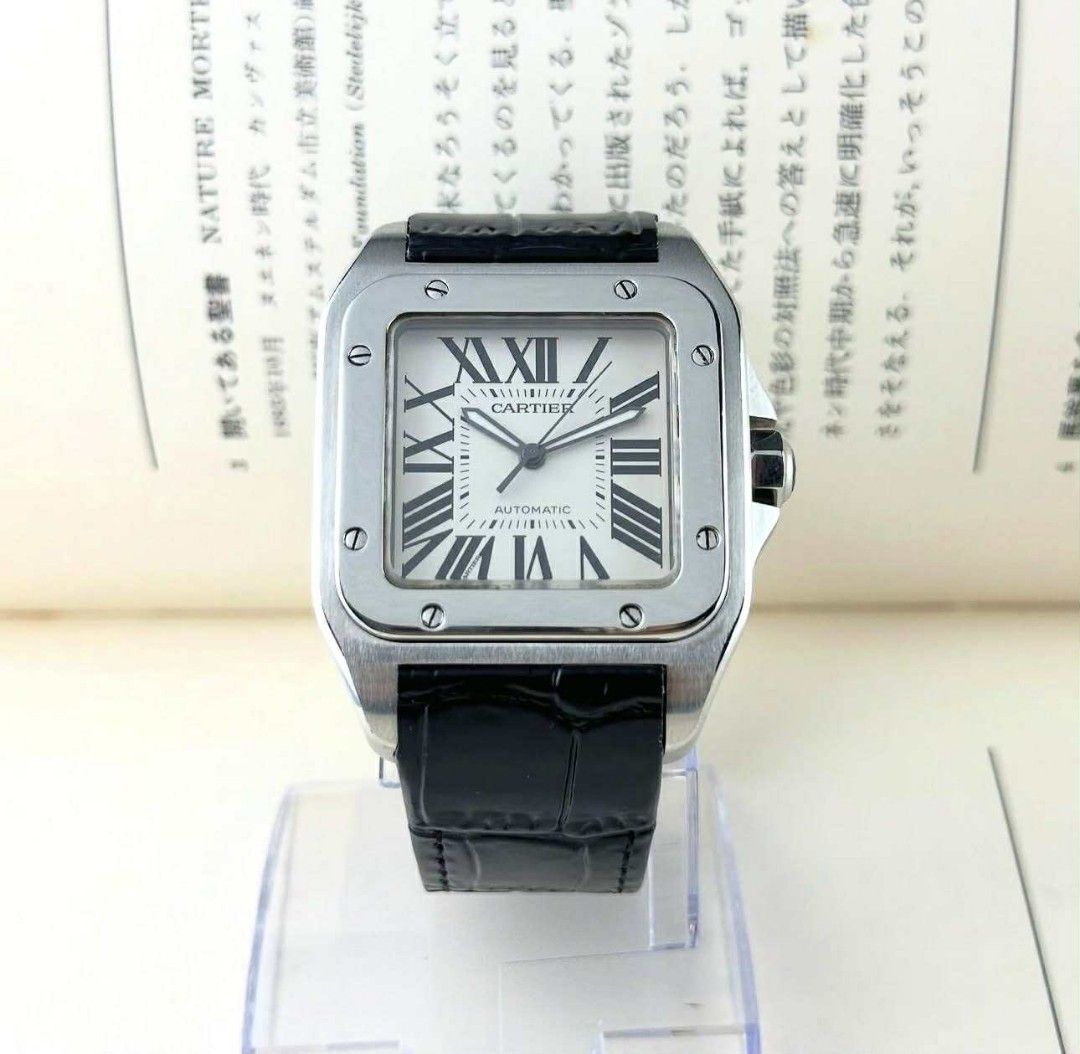 Cartier Santos100 XL Jumbo (Category: Luxury Watches) located in Manila. Submitted by ab.authentic.collection (Listing ID 1420526425, Image 2). Description: Available for Sale Cartier Santos100 XL Jumbo -Ref. 2656 -51 x 39mm Steel Case -Automatic Machine -Original Cartier Deployant Buckle -Replacement genuine leather specifically for cartier santos100 -Cartier Box -Open for Authentication Open for Meetups (Sure buyer) Price: 295,000.