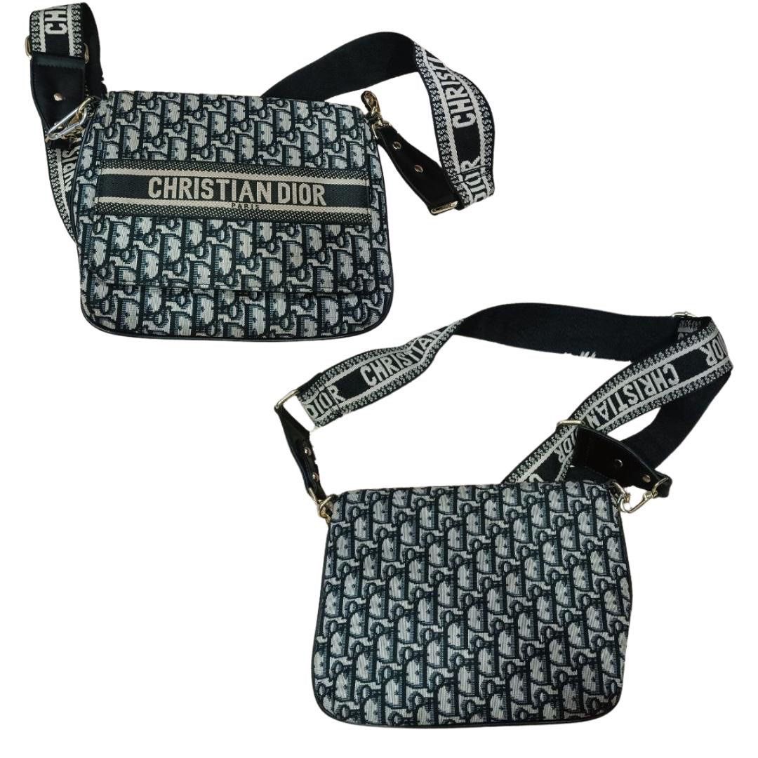 Christian Dior Oblique Shoulder Bag (Category: Luxury Bags & Wallets) located in Cainta. Submitted by declutteringceo (Listing ID 1420554110, Image 3). Description: Christian Dior Oblique shoulder bag with adjustable strap. Features the iconic Dior Oblique pattern in navy and white. The bag has a flap closure and a strap with the Christian Dior logo. Perfect for everyday use or special occasions..