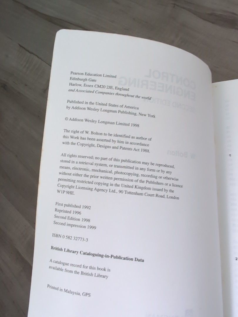 Control Engineering & Basic Electric Circuit Analysis Textbooks (Category: Textbooks) located in Singapore. Submitted by guangong1 (Listing ID 1420372849, Image 2). Description: - 'Control Engineering' (2nd Edition) textbook - 'Basic Electric Circuit Analysis' (4th Edition) textbook - Suitable for electrical engineering students and enthusiasts..