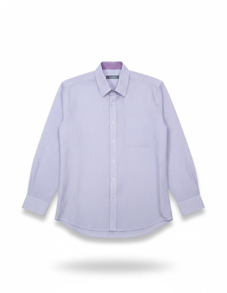 Criterion Purple Striped Polo (Category: Tshirts & Polo Shirts ) located in Manila. Submitted by fromsiah (Listing ID 1420517963, Image 1). Description: Pre-owned Criterion Purple Striped Polo SIZE: fits Small to Medium DIMENSIONS: Width - 21in Length - 27in CONDITION: 9/10 ISSUE: Minor armpit stain, not noticeable when worn Color may vary due to lighting.