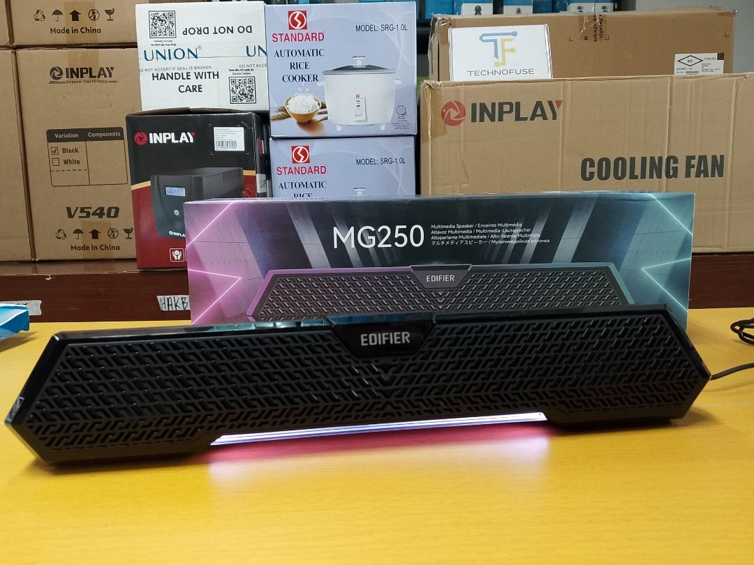 Edifier MG250 Bluetooth RGB Built-in Mic USB-powered Multimedia Speaker (Category: Soundbars, Speakers & Amplifiers) located in Pasig City. Submitted by technofuseofficial (Listing ID 1420411126, Image 3). Description: Edifier MG250 Bluetooth RGB Built-in Mic USB-powered Multimedia Speaker Store Location: 4F Unit 402, 604 Shaw Boulevard, Barangay Kapitolyo, Pasig City Same Day Delivery: - Lalamove delivery within Metro Manila - For walk-ins: Alwa