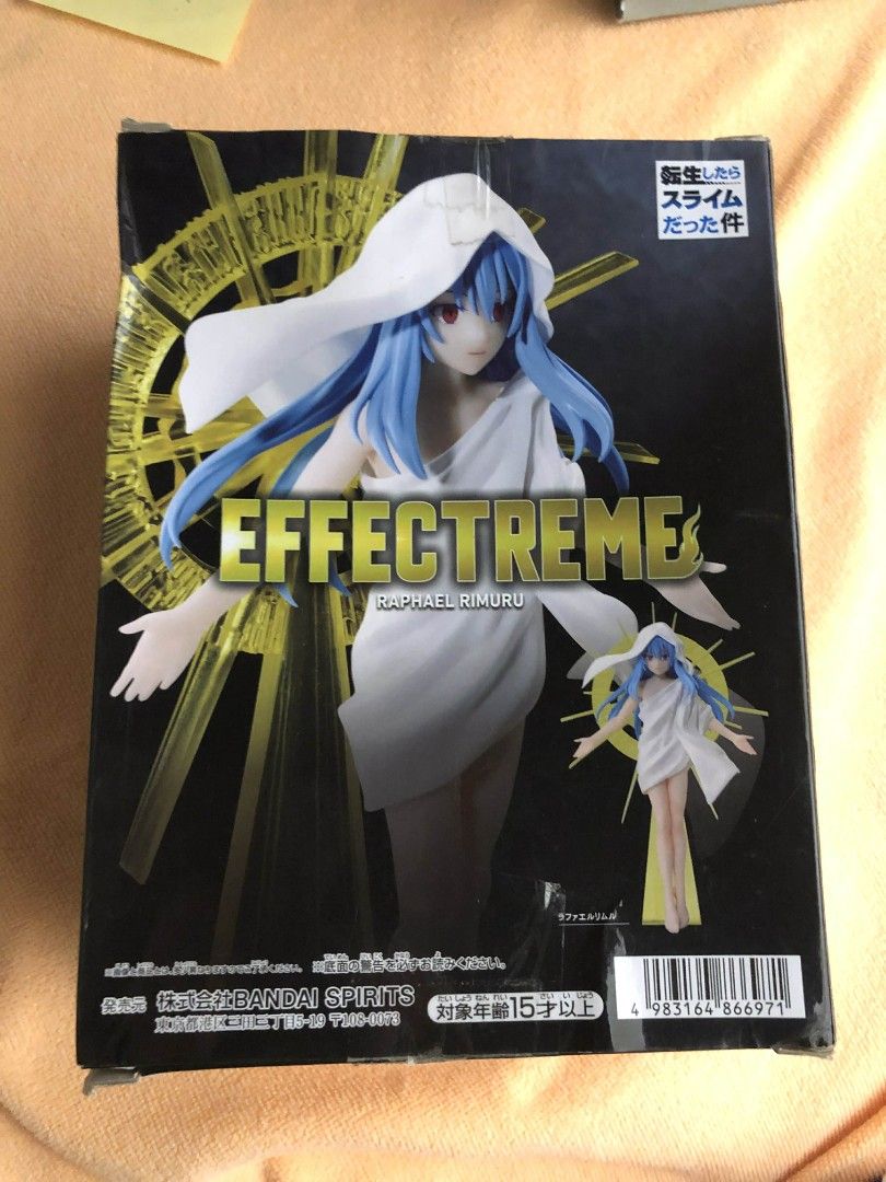Effectreme Raphael Rimuru Figure (Category: Figurines & Statues) located in Alburquerque. Submitted by ryunny (Listing ID 1420555129, Image 1). Description: Tensura (that time i got reincarnated as a slime) Raphael Rimuru, Effectreme Condition: BIB (Back In Box) Price: ₱ 450 Location: Cebu City Shipping Methods: LBC, J&T, Maxim (within in cebu) Buyer will shoulder shipping fee.