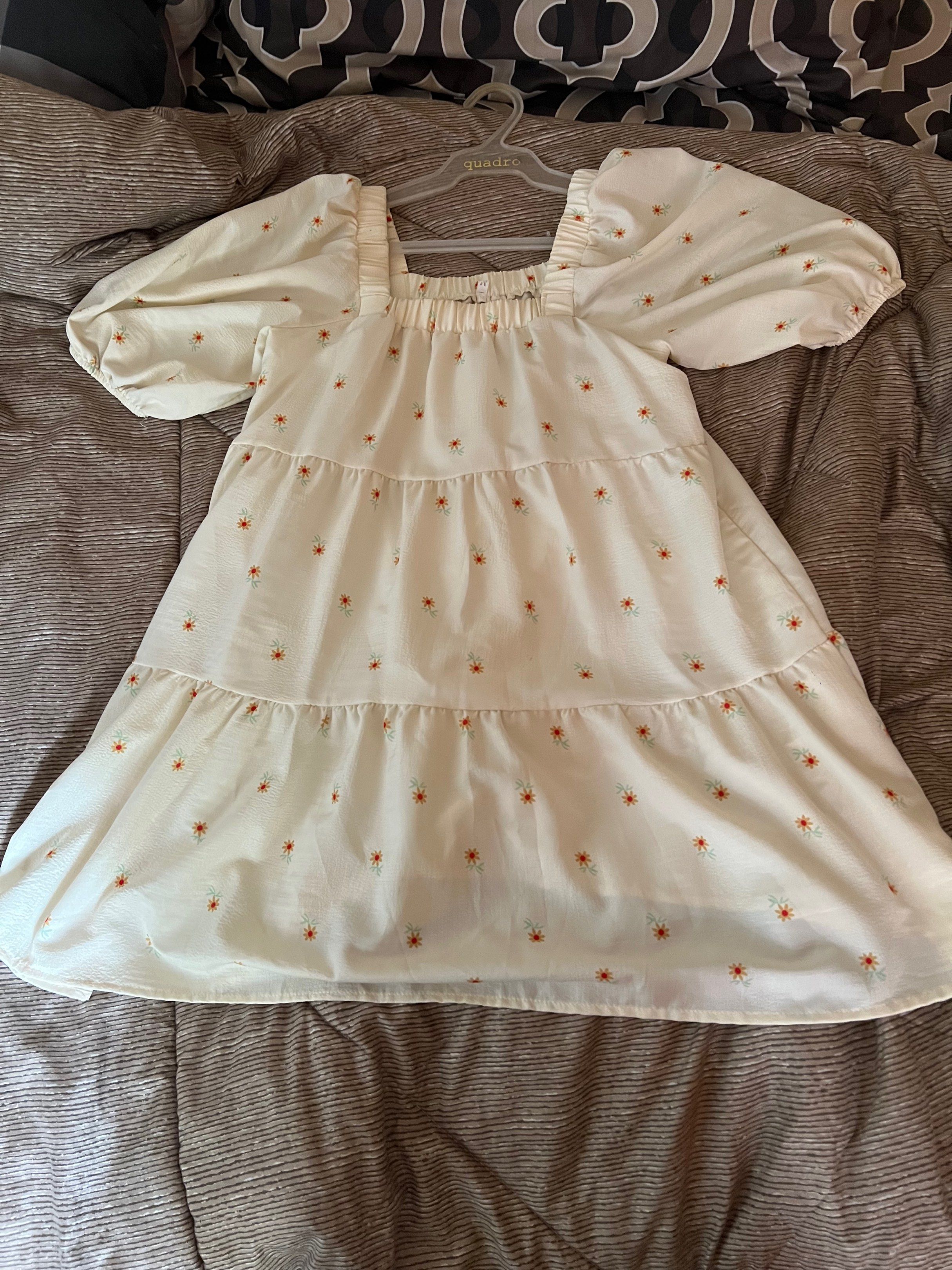 Floral Off-Shoulder Dress (Category: Dresses) located in Taguig. Submitted by ryryanm (Listing ID 1420419428, Image 1). Description: no issues MOP - gcash or gotyme MOD - lalamove or j&t (sf to be shouldered by buyer) rfs - need funds loc - taguig city.