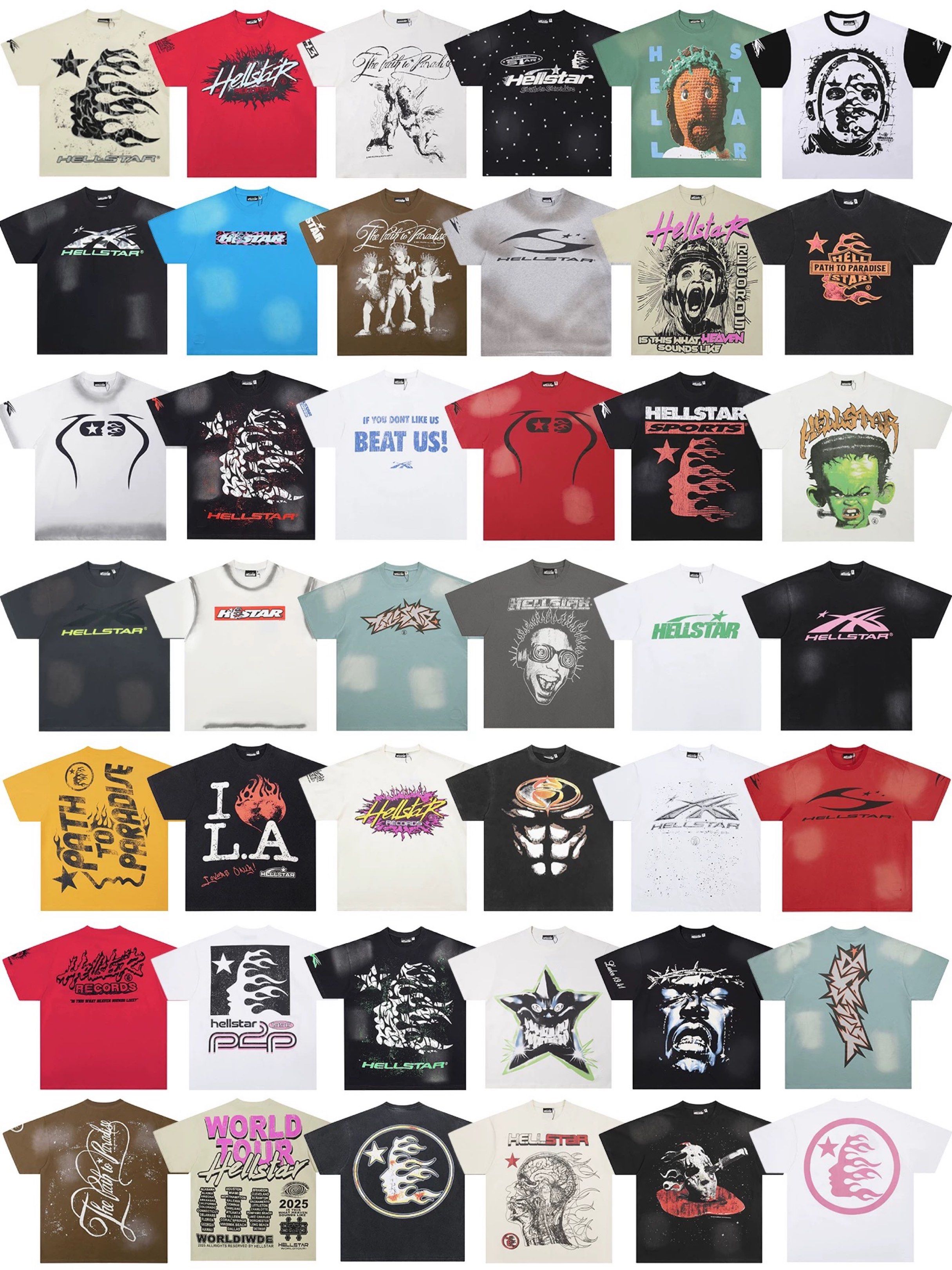Hellstar Tee (Category: Tshirts & Polo Shirts) located in Kuala Lumpur. Submitted by alex23__ (Listing ID 1420503519, Image 2). Description: WTS Hellstar printed tee - Preorder (arrive within 2 weeks) - size S - XL - RM150 include shipping - 100% authentic - Kindly DM me if interested! .