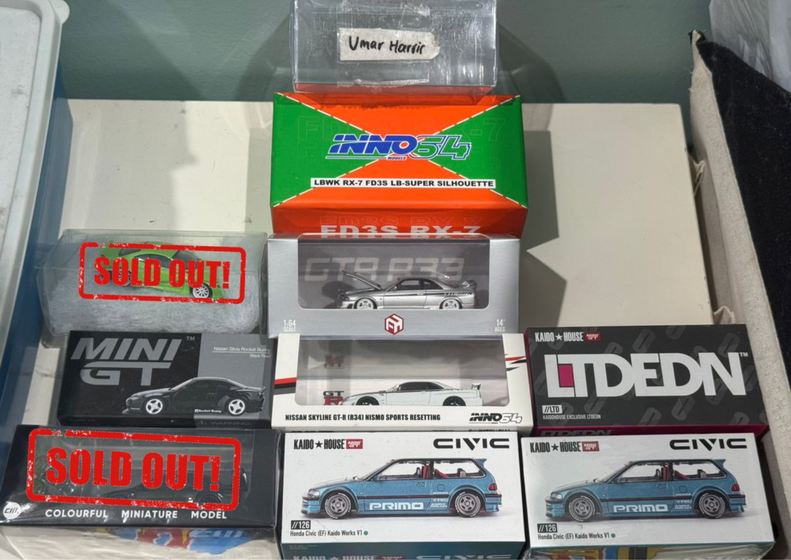 Inno64 LBWK RX-7 FD3S, Mini GT, Kaido House Civic, Hobbies & Toys, Toys ...