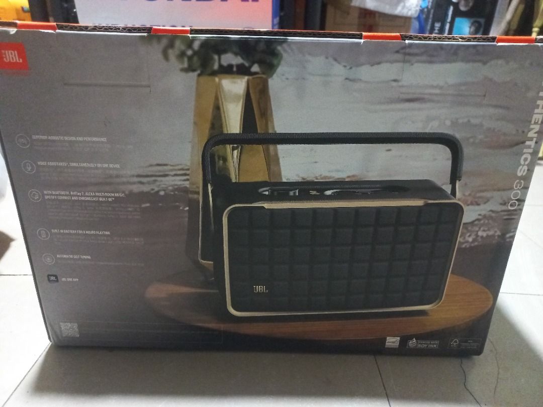 JBL Authentics 300 (Category: Soundbars, Speakers & Amplifiers) located in Quezon City. Submitted by alvinponce1923 (Listing ID 1420473463, Image 2). Description: Selling my JBL Authentics 300 speaker which I got from our raffle last January 2025 in our company's JBL seminar. Here is the link for its specification from JBL website https://jblstore.com.ph/products/jbl-authentics-300-portable-smart-home-speaker-with-wi-fi-bluetooth-and-voice-assist