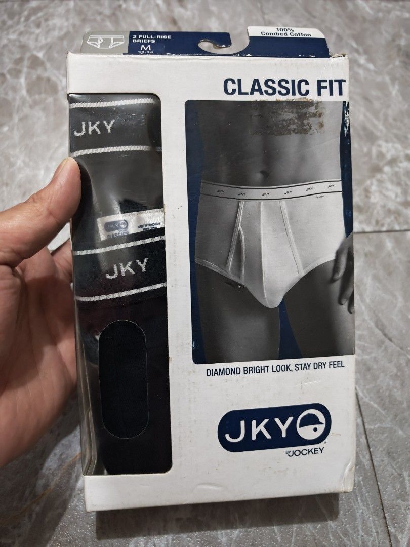 Jockey Classic Fit Briefs - 2-Pack (Category: Underwear) located in Pasig City. Submitted by aldo. (Listing ID 1420505070, Image 1). Description: - Jockey Classic Fit briefs - Pack of 2 - Size: Medium - Material: 100% cotton - Full coverage waist - Functional vertical fly - Diamond bright look - Stay dry feel RFS: Maxado po palang malaki size M. american size po siya.