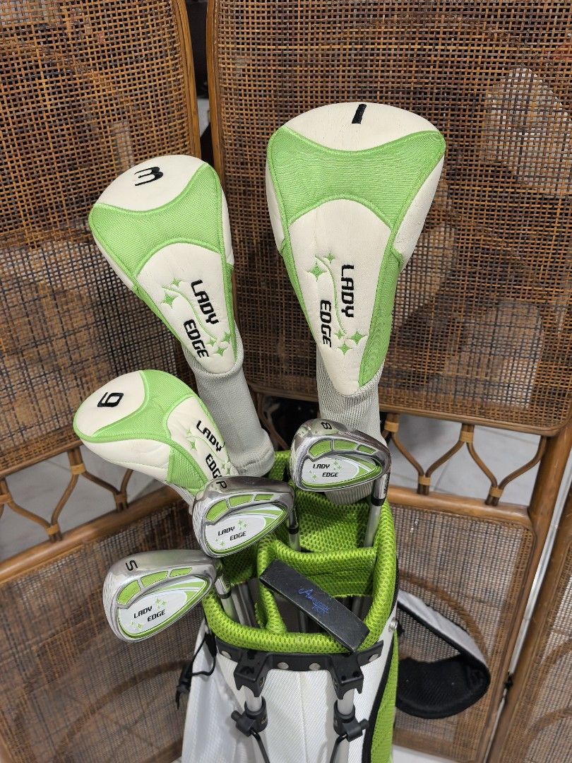 Junior golf set for ladies (Category: Golf) located in Caloocan City. Submitted by ace2729 (Listing ID 1420519314, Image 1). Description: JUNIOR GOLF SET. LADY EDGE 9 to 12 yrs DRIVER 460cc WOOD #3 HYBRID #6 IRONS - 8,P,S & AMERICAN TOUR PUTTER GRAPHITE SHAFT BAG:LADY EDGE ALL ARE IN VERY GOOD CONDITION LOCATION: PUNTURIN VALENZUELA WE SHIP NATIONWIDE SF BUYER'S EXPENSE.