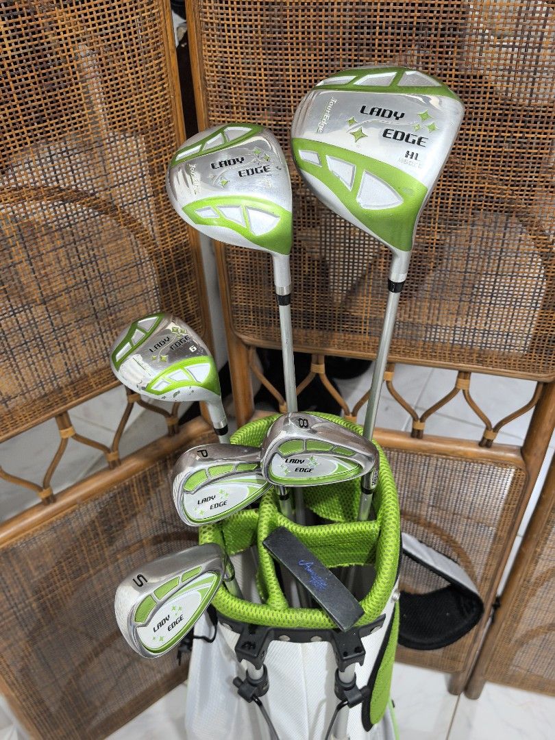 Junior golf set for ladies (Category: Golf) located in Caloocan City. Submitted by ace2729 (Listing ID 1420519314, Image 2). Description: JUNIOR GOLF SET. LADY EDGE 9 to 12 yrs DRIVER 460cc WOOD #3 HYBRID #6 IRONS - 8,P,S & AMERICAN TOUR PUTTER GRAPHITE SHAFT BAG:LADY EDGE ALL ARE IN VERY GOOD CONDITION LOCATION: PUNTURIN VALENZUELA WE SHIP NATIONWIDE SF BUYER'S EXPENSE.