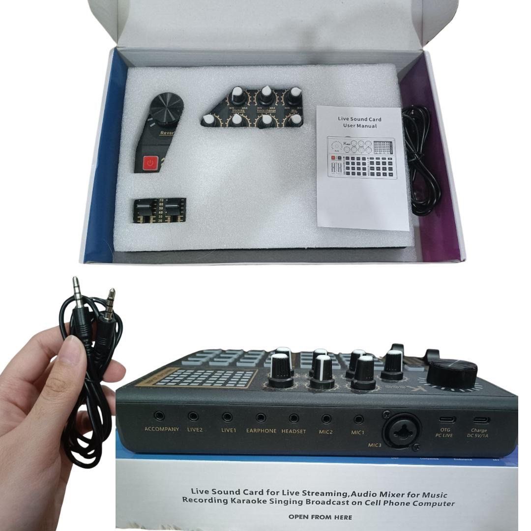 K800 Live Sound Card for Streaming (Category: Soundbars, Speakers & Amplifiers) located in Cainta. Submitted by declutteringceo (Listing ID 1420553923, Image 1). Description: .