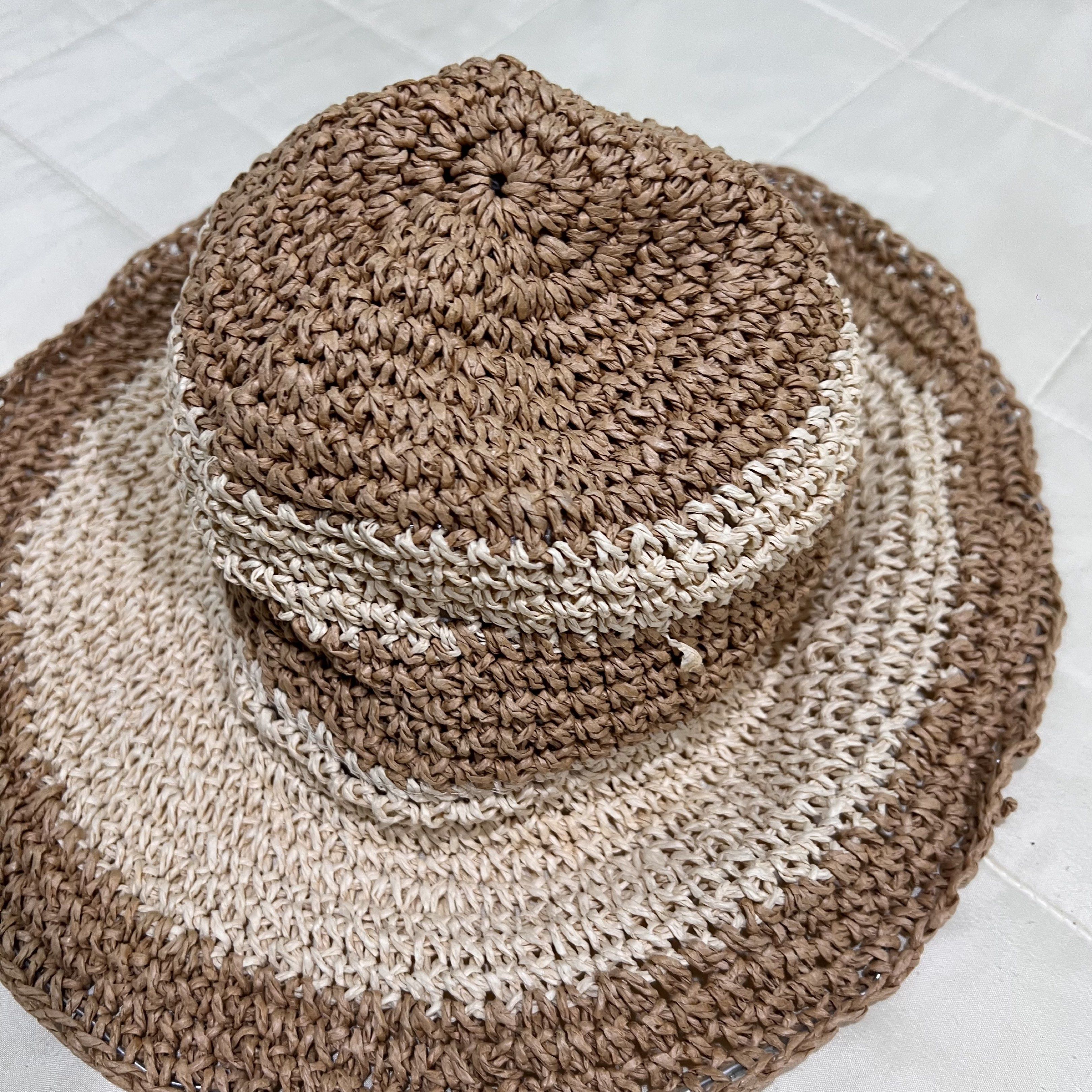 Kats Clothing Two Tone Floppy Straw Hat (Category: Hats & Beanies) located in Roxas City. Submitted by plumpop_ (Listing ID 1420361638, Image 3). Description: - never been used - issue: minor loose thread - two-tone design (light and dark brown) - wide brim - confortable fit - one size fits all (international size) - perfect for sunny days - bought via Zalora.