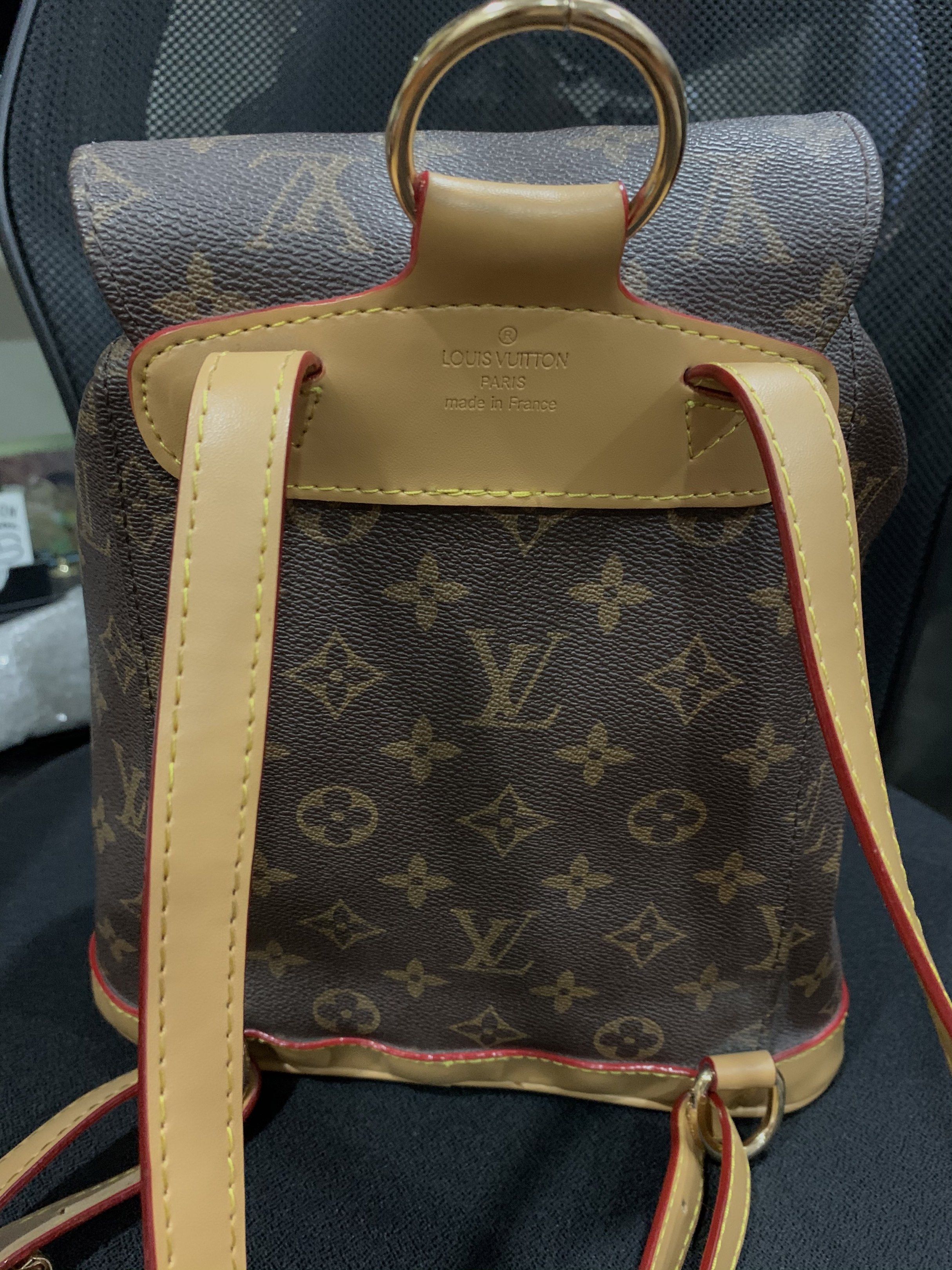 Louis Vuitton Monogram Mini Backpack (Category: Luxury Bags & Wallets) located in Manila. Submitted by merz_xxxxxxxa (Listing ID 1420537888, Image 2). Description: - Iconic Monogram pattern - Front zip pocket - Adjustable straps - Burgundy fabric lining - Drawstring closure and buckle flap - made in Korea mop: gcash, bank transfer mod: lalamove c/o buyer 📍Sampaloc, Manila.