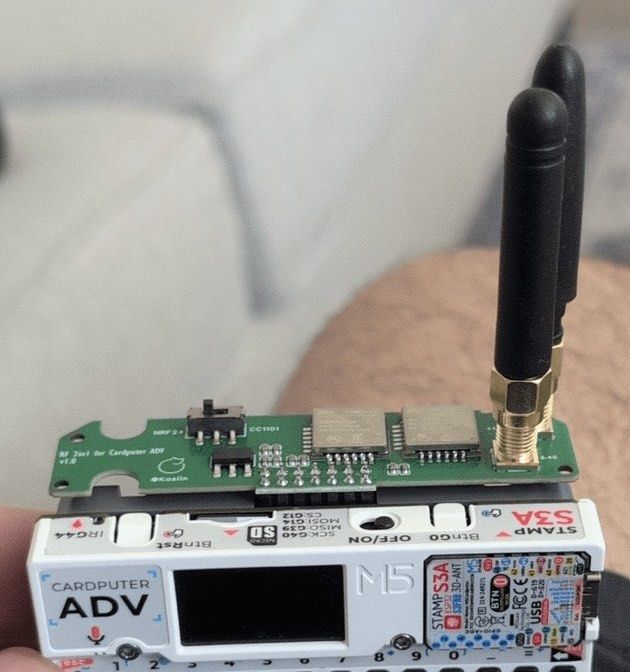 M5Stack Cardputer NRF24 Module (Category: Computer Parts) located in Singapore. Submitted by dglwj (Listing ID 1420380175, Image 1). Description: ONLY NRF24 module. Cardputer sold separately. - RF module is a two-in-one unit, including CC1101 and NRF24. - Package Contents: 1 x Module 2 x Antennas.