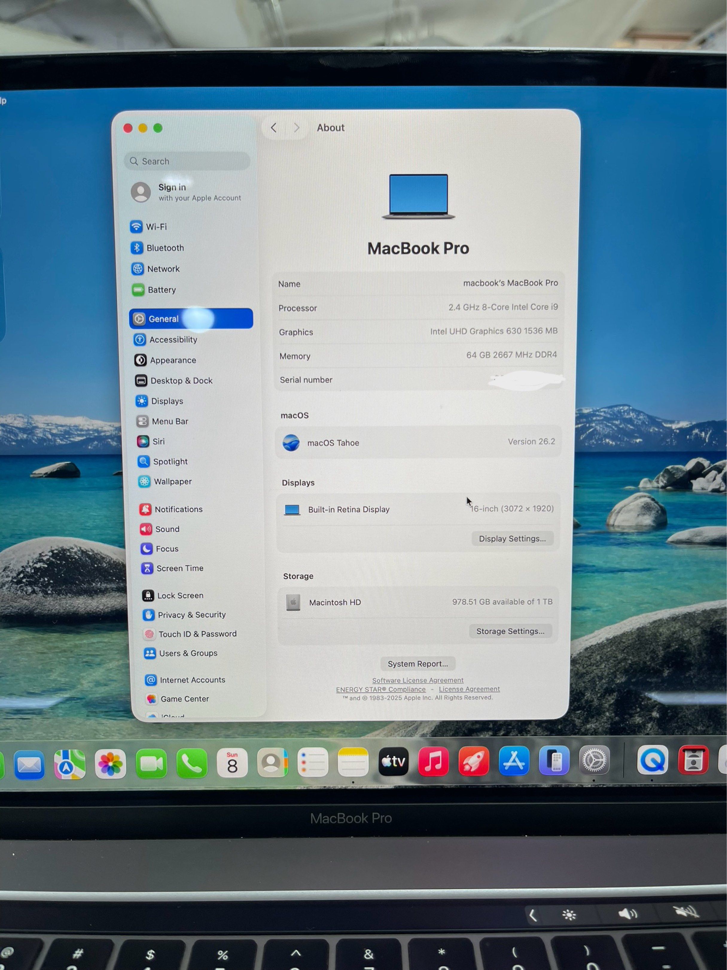 MacBook Pro 16-inch (Category: Laptops & Notebooks) located in Manila. Submitted by oddlion-e6f6 (Listing ID 1420453303, Image 1). Description: For Sale: Secondhand❗️❗️ Loking For DJ, Photo shop, Video Editing, Primer, Adobe, Games, Company, School or for Personal Use all Goods for this Macbook 💯% ✅ 👨🏻‍💻Macbook Pro i9 👨🏻‍💻16-inch, 2019 👨🏻‍💻Processor: 2.4 GHz 8-Core Intel Core i9 👨🏻‍💻Graphics: Intel UHD Graphics 630 1536 MB 👨🏻‍💻Sto
