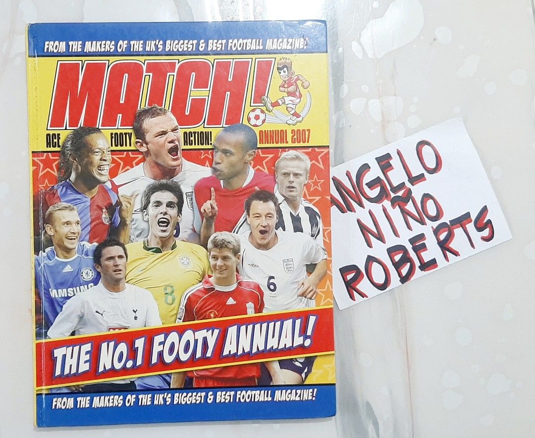 MATCH ANNUAL FOOTBALL BOOK (Category: Magazines) located in Liloan. Submitted by angelyneroberts_171329 (Listing ID 1420458526, Image 3). Description: FOR SALE MATCH ANNUAL FOOTBALL BOOK DESCRIPTION : - 2006 to 2011 - thick & glossy paper material CONDITION : - 9/10 - used/2nd hand - what you see is what you get - LEGIT PRICE : p300 EACH PLUS SHIPPING FEE p1500 FOR 6 pcs (p250 each) PLUS SHIPPING FEE CROSS POSTED MOP : GCASH PAYMENT FIRST BASIS A