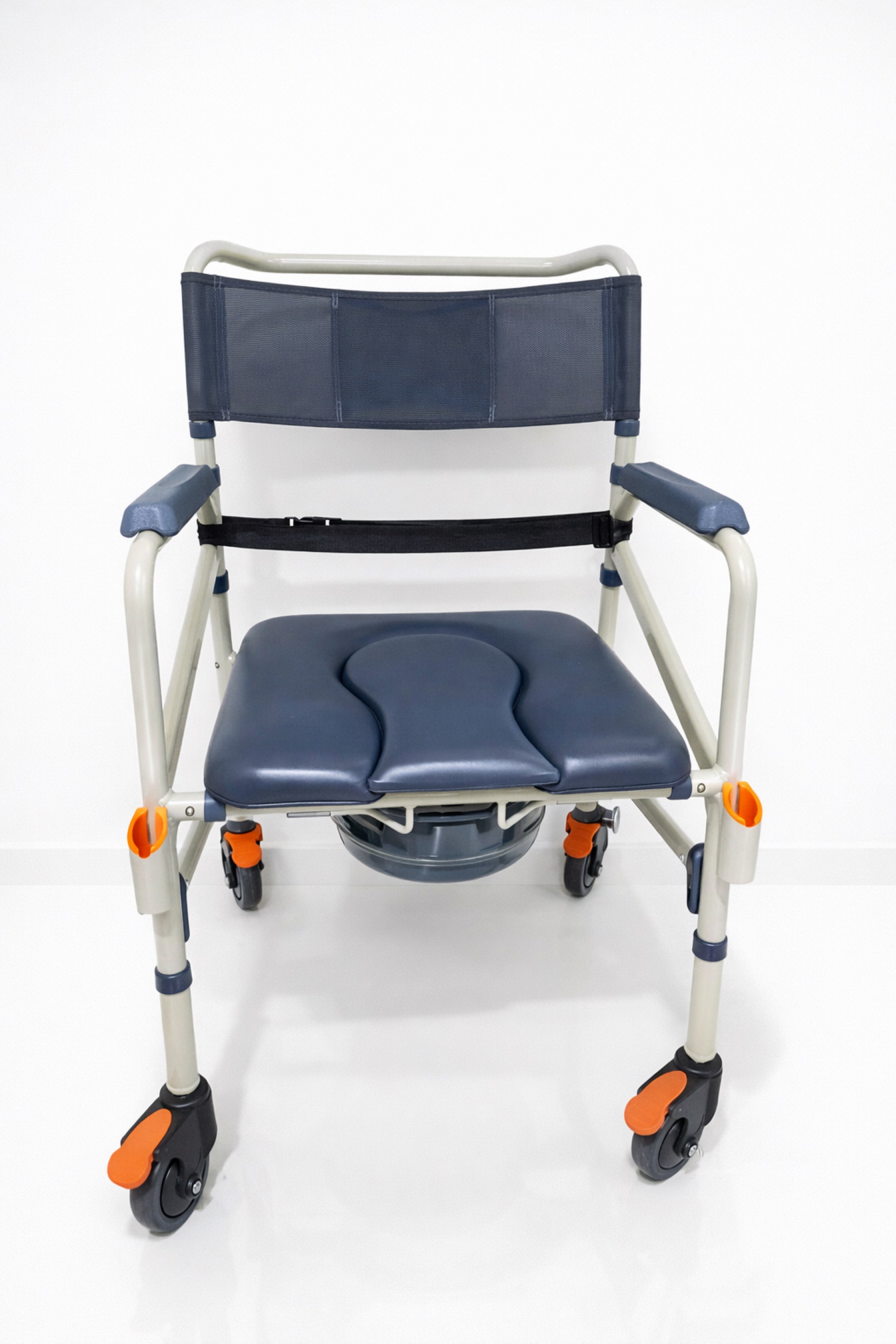 Mobile Commode Chair with Wheels, Health & Nutrition, Assistive ...