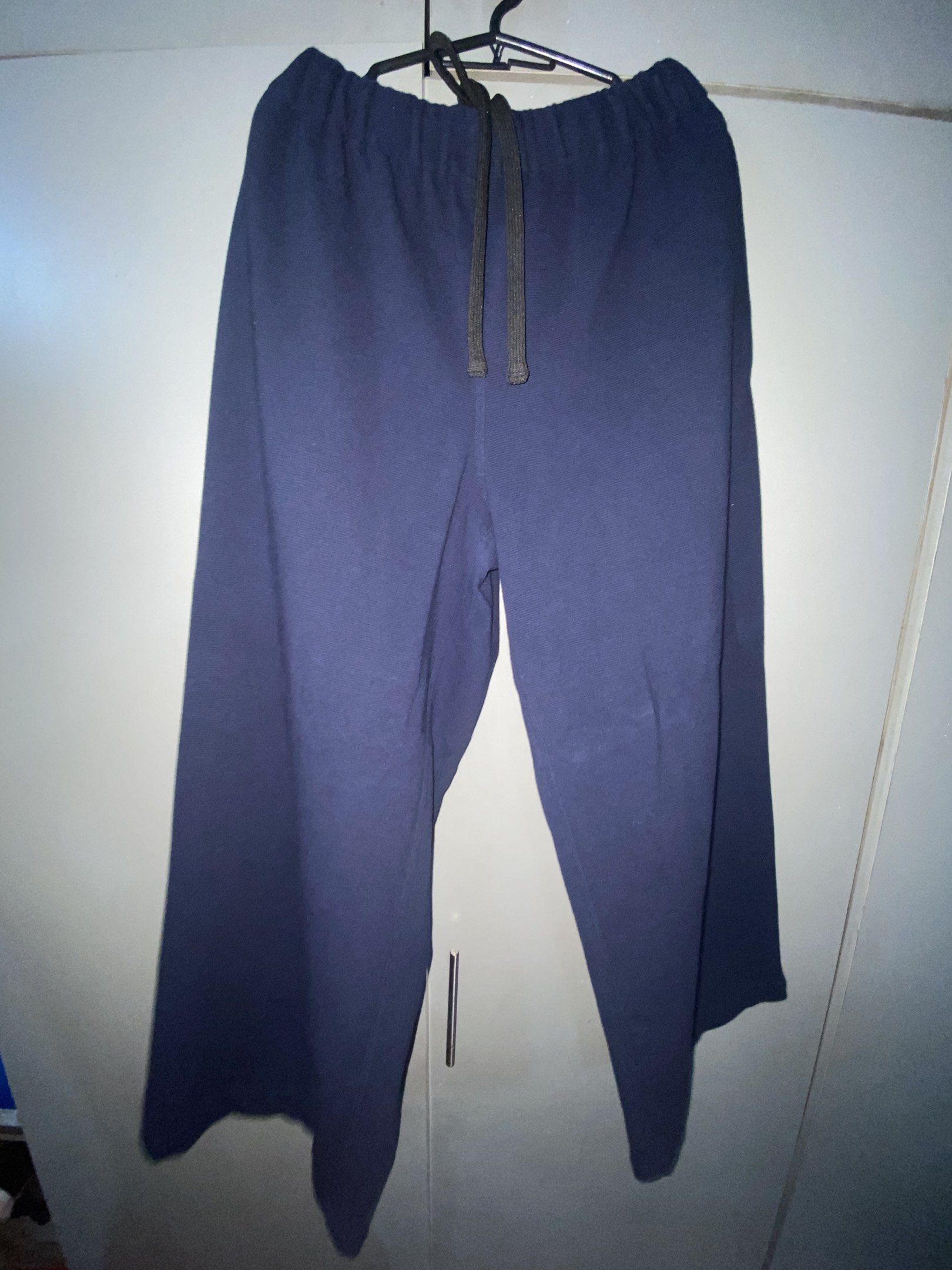 Navy Blue Mnla Dojo Pants (Category: Joggers) located in Manila. Submitted by jcstash (Listing ID 1420411686, Image 1). Description: Dojo Pants in Navy Blue Size Medium Used .