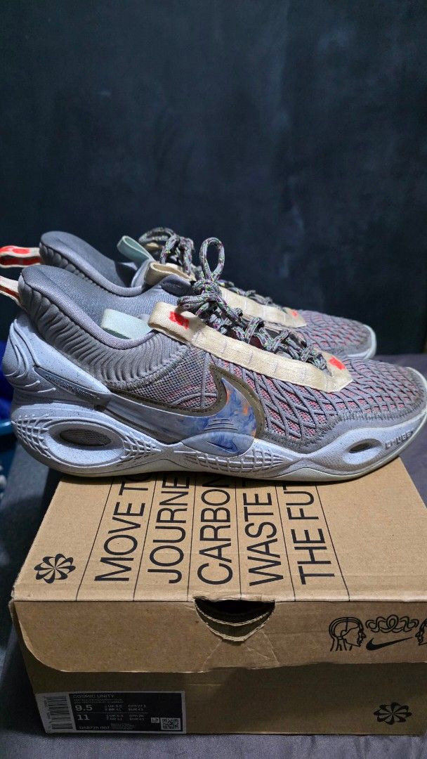 Nike Cosmic Unity (Category: Sneakers) located in Caloocan City. Submitted by evsrs79033 (Listing ID 1420455355, Image 2). Description: For Sale!! Nike Cosmic Unity 1 Space Hippie Colorway Clor: Light Blue/Orange Size:US 9.5M Condition:8.5/10 100% Authentic Local Release RFS: Decluttering.