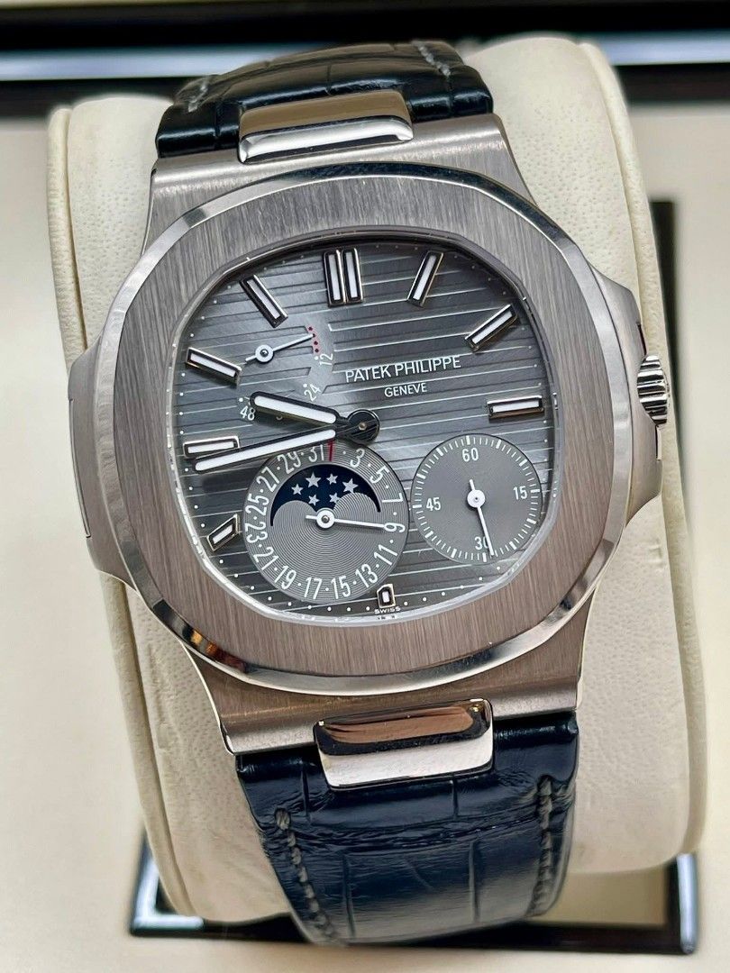 PATEK PHILIPPE NAUTILUS (Category: Luxury Watches) located in Mandaluyong City. Submitted by mitchdujali (Listing ID 1420550744, Image 1). Description: Patek Philippe Nautilus 5712G Moon phase Like new, complete set 7.957M Negotiable DM for inquiries.