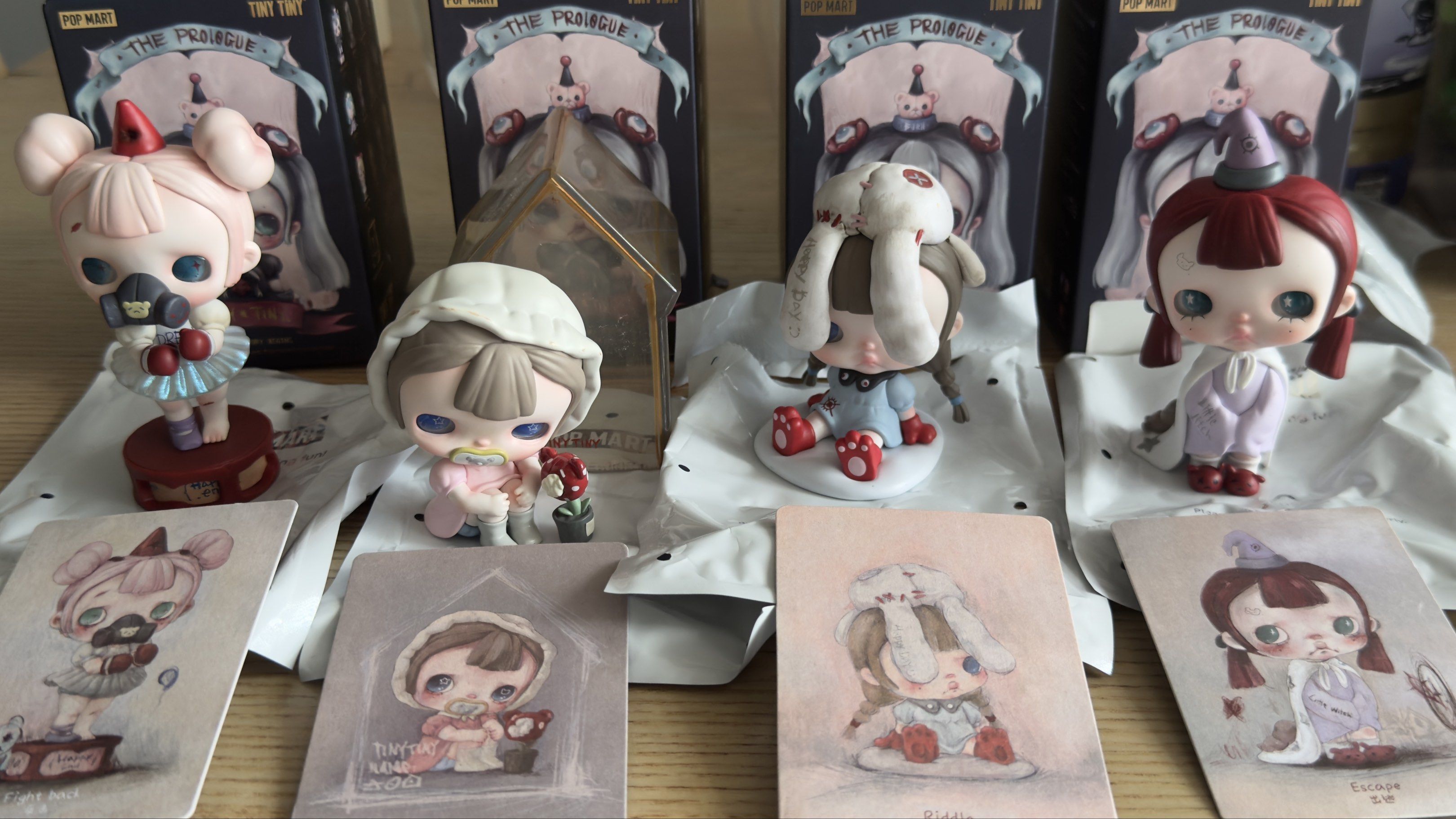 SALE!!!!!POP MART Tiny Tiny The Prologue set (Category: Designer & Blind Box Toys) located in Cordova. Submitted by justaluxury (Listing ID 1420371906, Image 1). Description: Unsealed Displayed only Complete box, card.