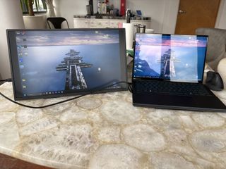 UPERFECT Portable Monitor 18.4" 4K 60Hz 10-Bit HDR IPS Gaming Monitor With VESA, 180° Adjustable Stand, Ultra-Slim & Lightweight Frameless Design, FreeSync, Portable Travel Second Monitor For Laptops - View #3