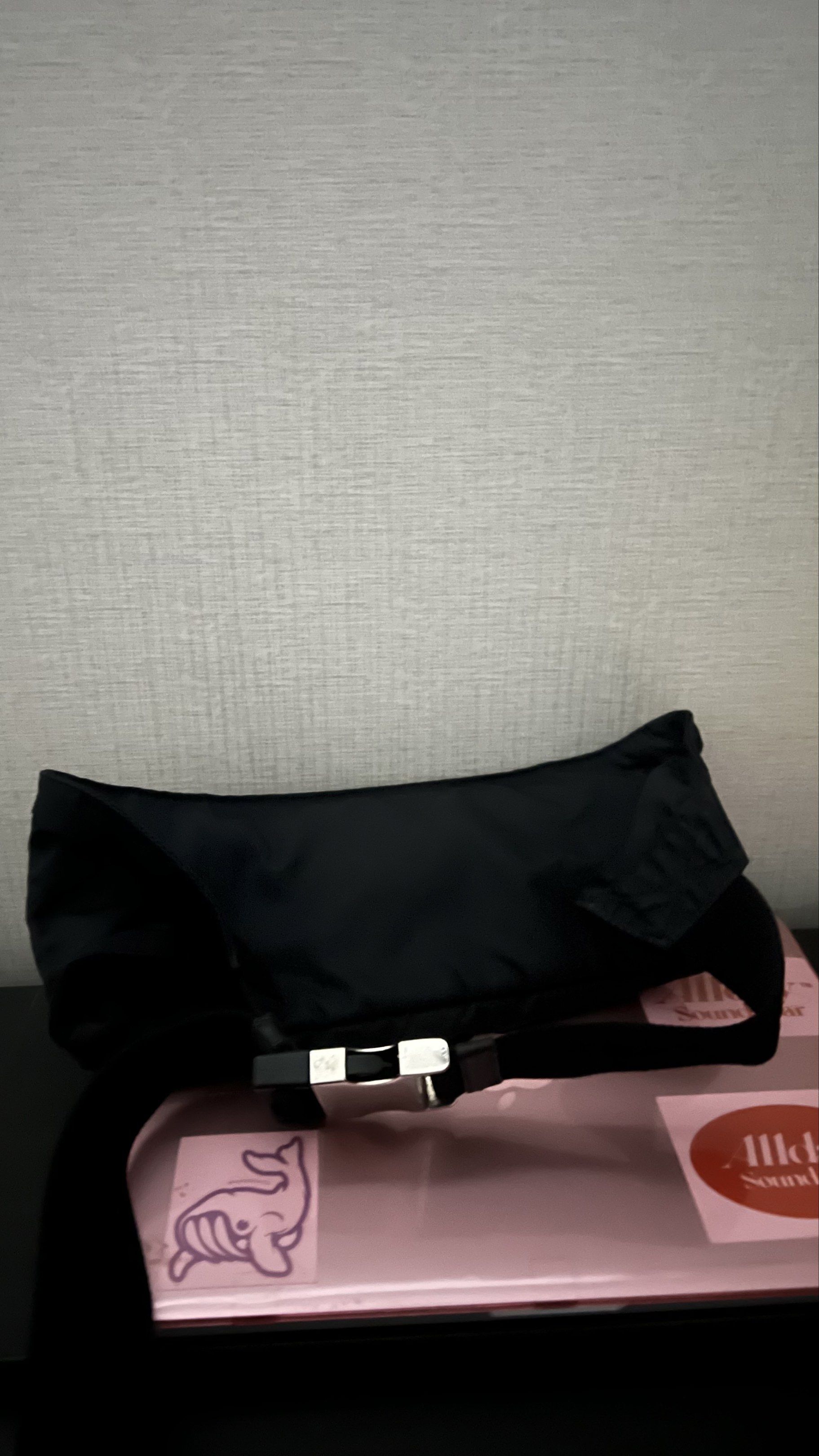 REPRICED Prada Black Belt Bag (Category: Luxury Bags & Wallets) located in Manila. Submitted by fitmeph (Listing ID 1420497431, Image 2). Description: - Authentic Prada waist bag - Color: Black - Material: Nylon - Features: - Main zippered compartment - Adjustable strap - Prada logo - Wear it around the waist or crossbody.