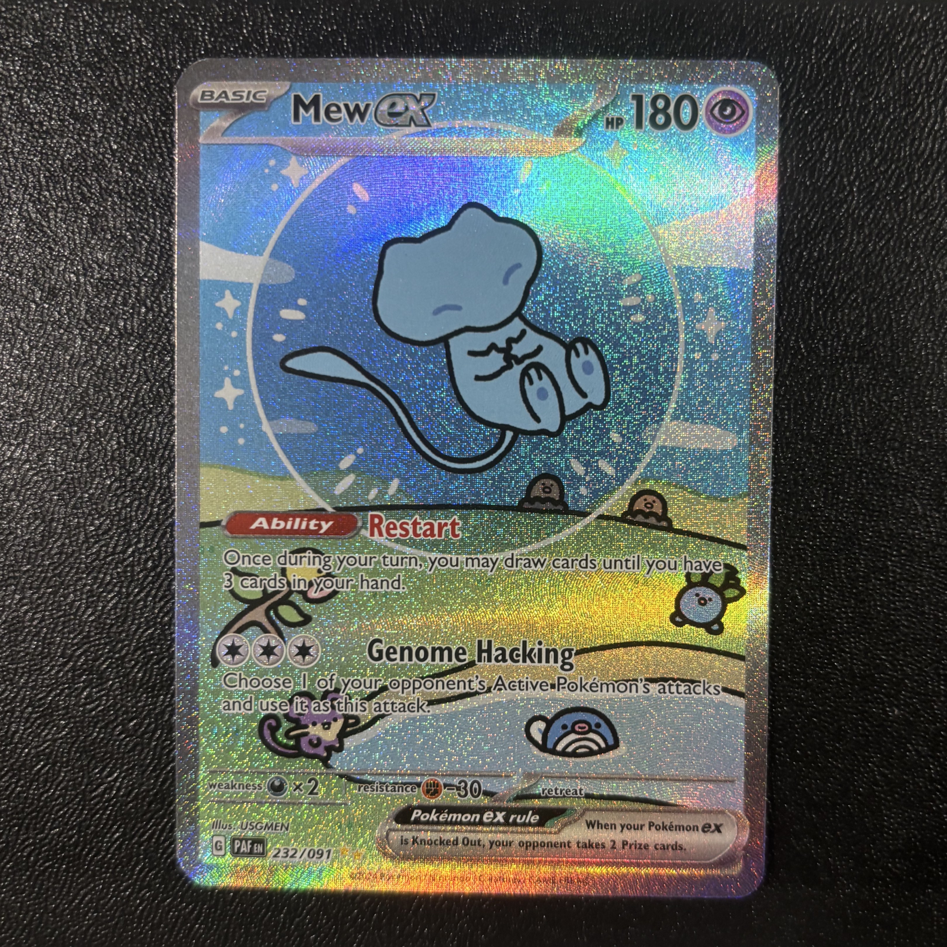 [READ DESC] Bubble Mew Ex 232/091 Pokemon Card SIR Paldean Fates SIR ...