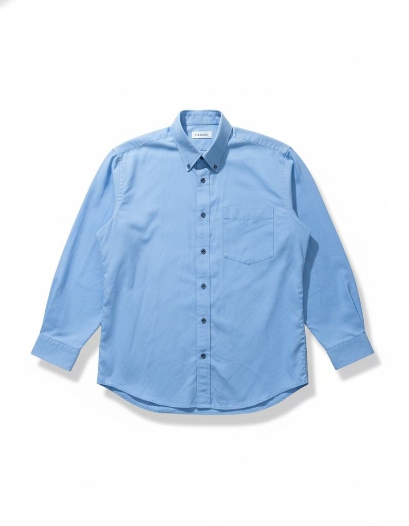 Sahara Blue Button-down Polo (Category: Formal Shirts) located in Manila. Submitted by fromsiah (Listing ID 1420523119, Image 1). Description: Pre-owned Sahara Blue Button-down Polo SIZE: Small DIMENSIONS: Width - 20in Length - 27.5in CONDITION: 9/10 ISSUE: Very small stain in right shoulder area Color may vary due to lighting.