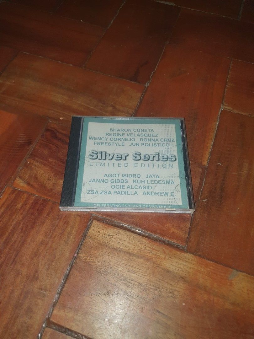 Silver Series Limited Edition CD (Category: CDs & DVDs) located in San Pablo. Submitted by happyflower_4a9f30 (Listing ID 1420432854, Image 2). Description: - Silver Series Limited Edition CD - Features various artists including Sharon Cuneta and Jaya - CD case is shown in the photos - Ideal for music enthusiasts and collectors.