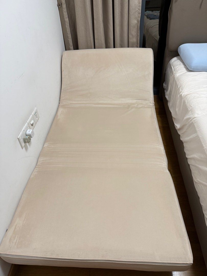 Sofa bed (Category: Sofas) located in Singapore. Submitted by davidxx22 (Listing ID 1420523652, Image 2). Description: Foldable sofa bed. Great condition. 90cm wide. 191cm long when it is converted to bed. .