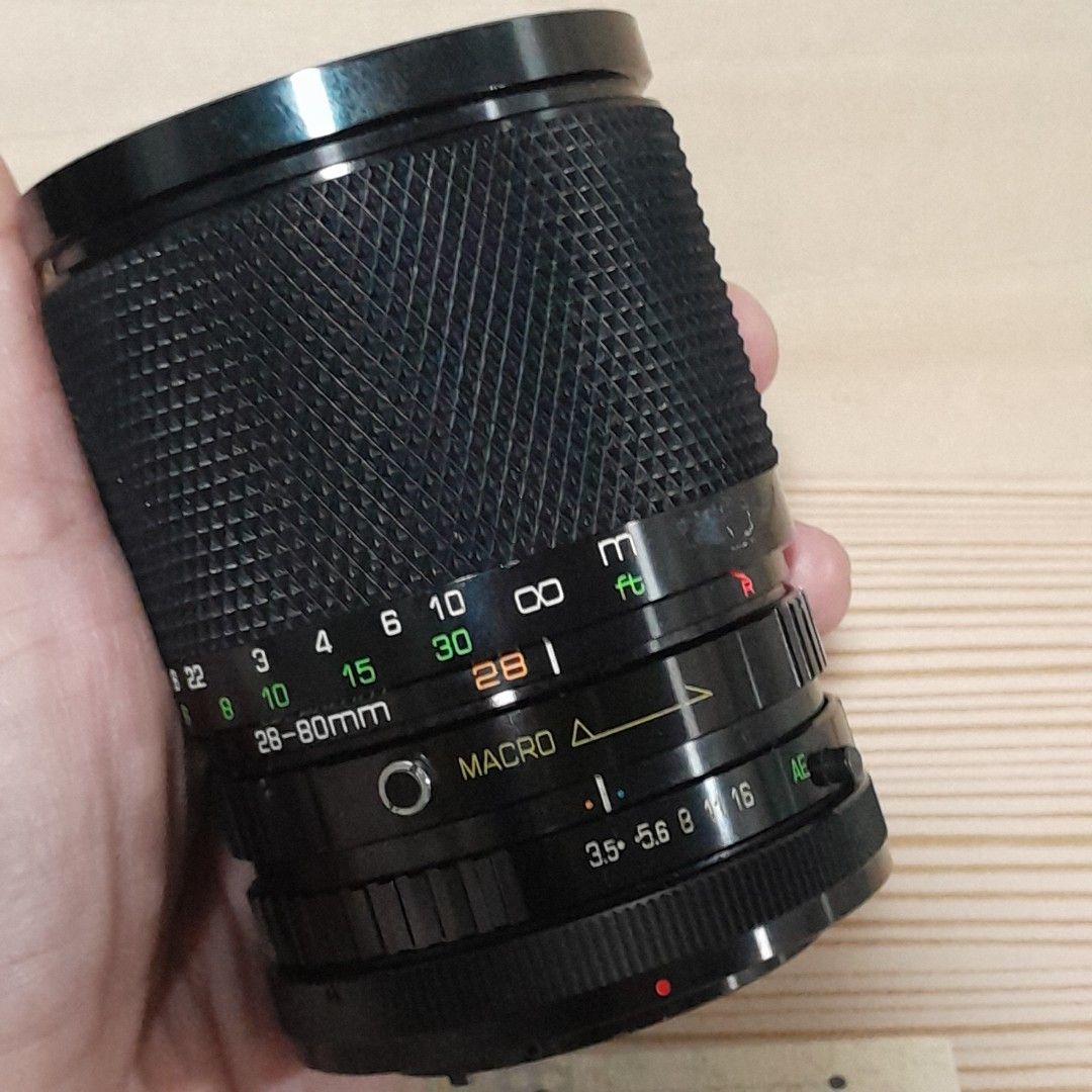 Soligor 28-80mm Zoom Macro C/D Lens (Category: Lens & Kits) located in Las Pinas. Submitted by 84vintage (Listing ID 1420526721, Image 1). Description: For canon AE1 FTb EF etc that uses FD lenses. Has nice macro feature, lens has excellent body cosmetics but has dust so priced in. No cam body atm to test so sold As is only. Actual photos posted. Please examine them carefully as they are part of the description. --📌 MUST READ Before Dealing with
