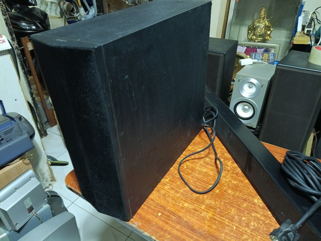Sony Active Speaker + Sony Soundbar Speaker (Category: Soundbars, Speakers & Amplifiers) located in Pasay City. Submitted by marineljapansurplus (Listing ID 1420364148, Image 2). Description: For your Project Sony Active Subwoofer Model: SA-WCT370 Power: 100v 30W mabigat. solid luob Not tested. As is where is condition Sony Soundbar Speaker Model: SS-MCT100 8ohms. With DB9BSerial port connector (RS-232 Connector) Not tested As is where is conditi
