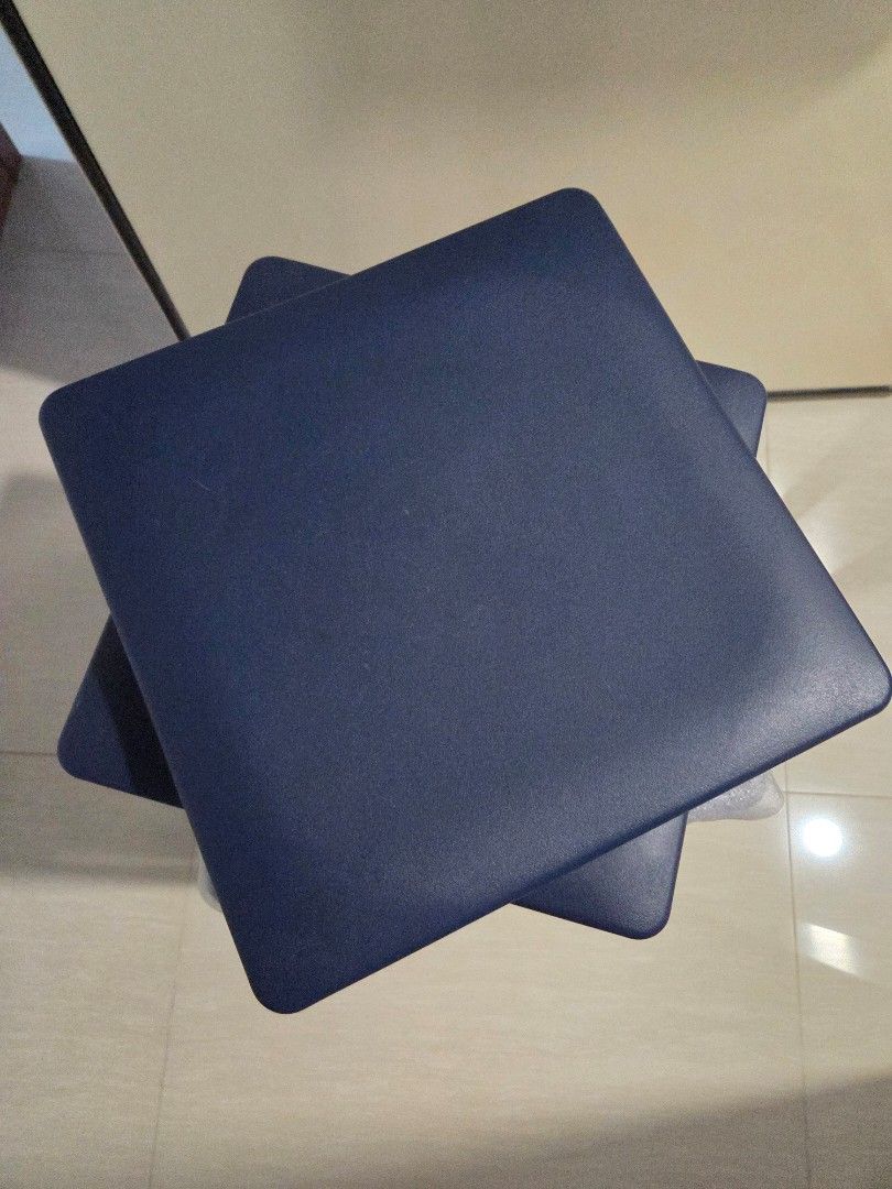 Stackable Stool- Midnight Blue (Category: Chairs) located in Singapore. Submitted by stifini (Listing ID 1420379763, Image 2). Description: 3 for $18. pls take all 3. W28 D28 H46 cm. collection at my block downstairs..