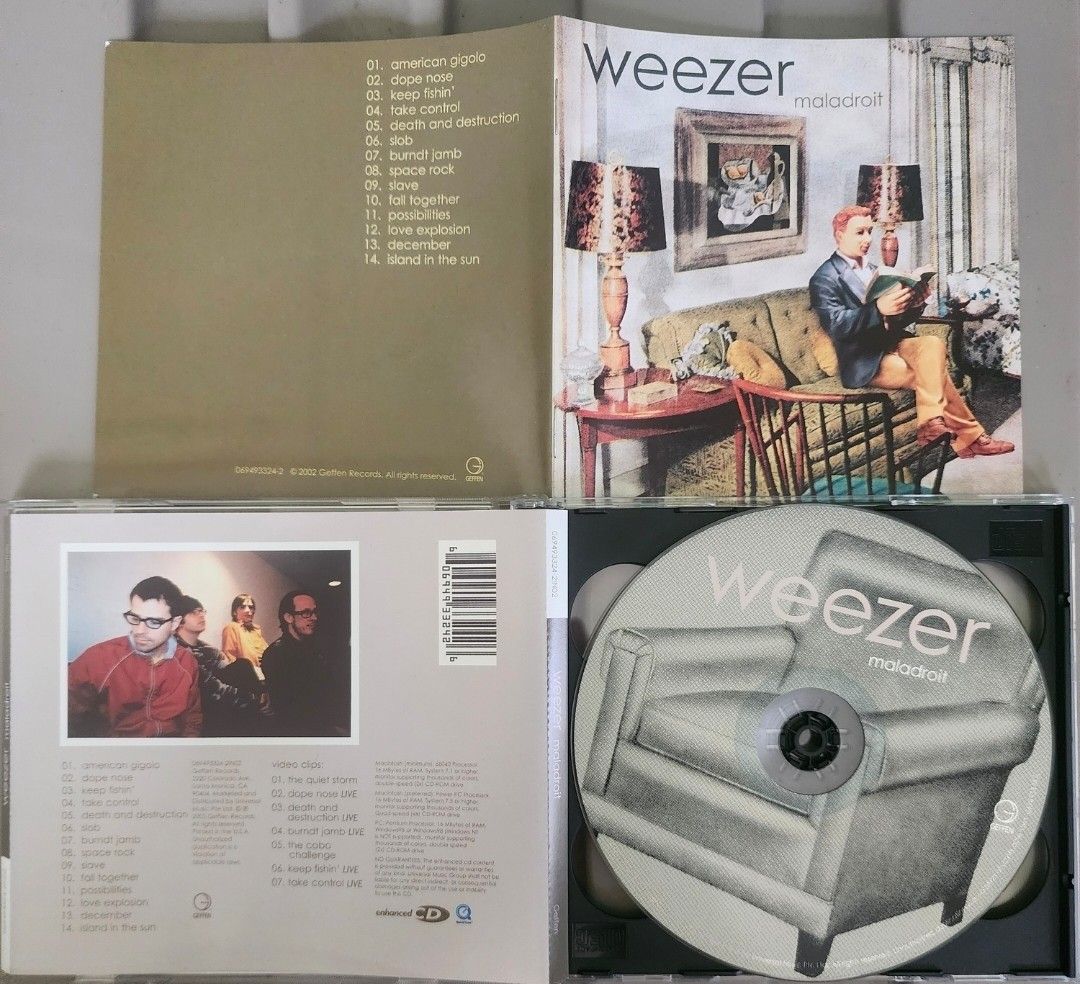 WEEZER - Maladroit (Category: CDs & DVDs) located in Cebu City. Submitted by g_roshamboo (Listing ID 1420353924, Image 2). Description: vg condition.